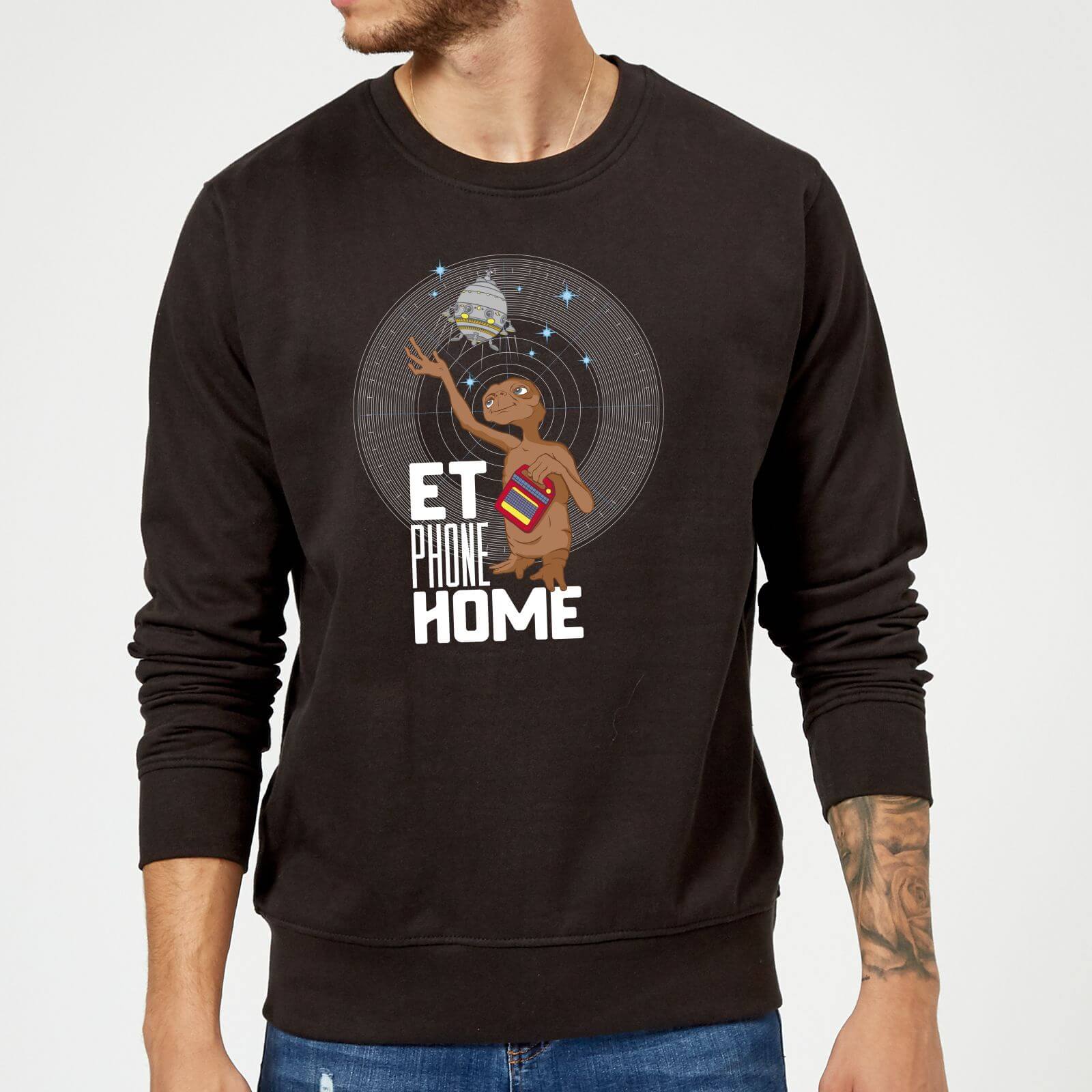 E.T. Phone Home Sweatshirt - Black - L - Black