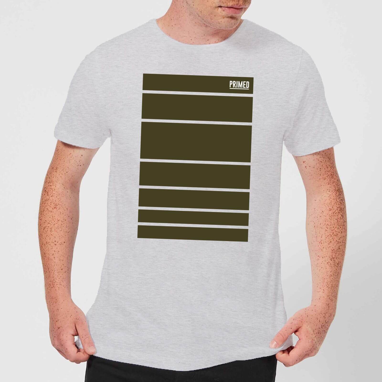 Primed Block T-Shirt - Grey - 5XL - Grey