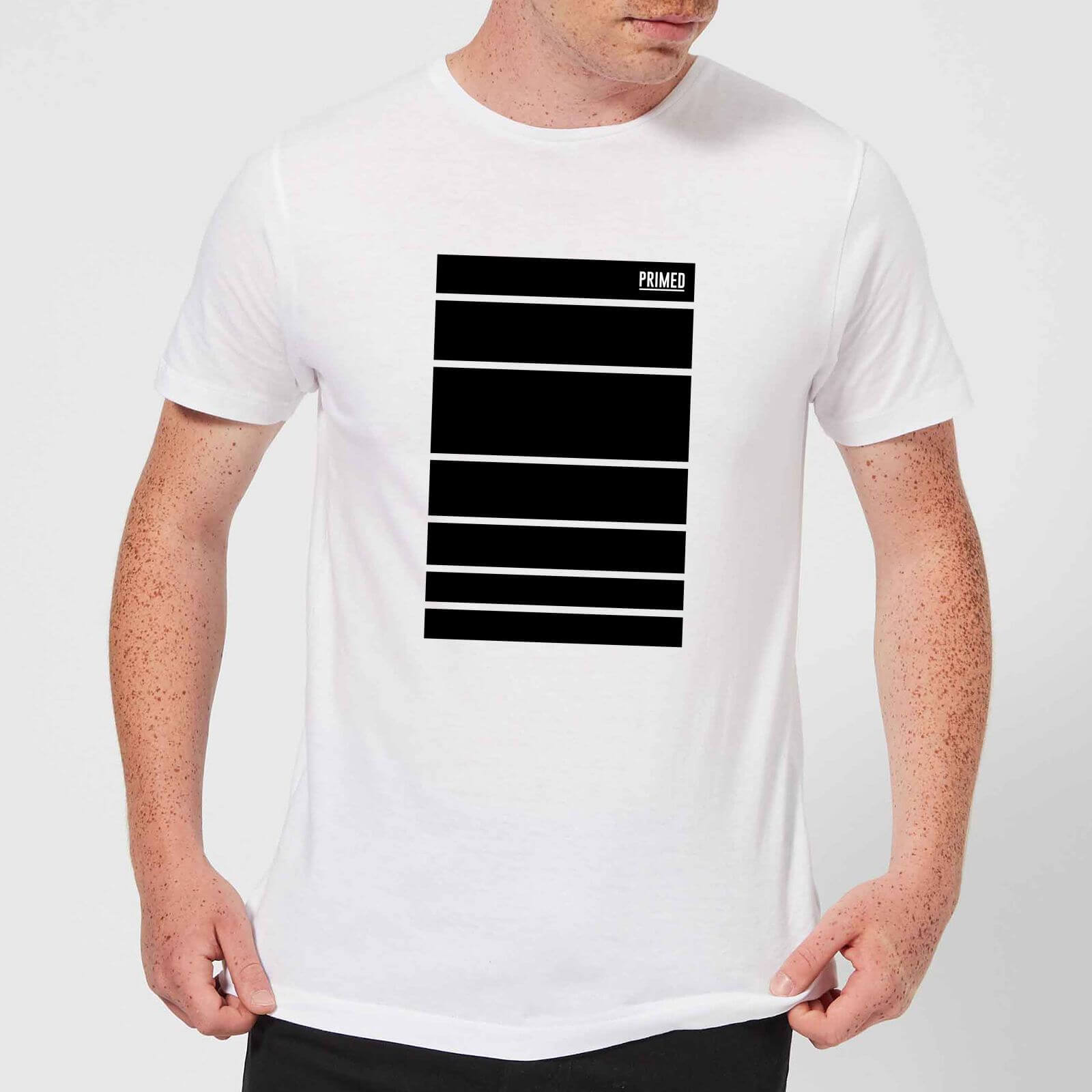 Primed Block T-Shirt - White - 3XL - White