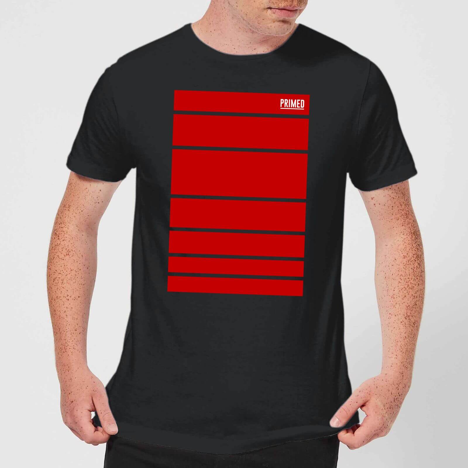 Primed Block T-Shirt - Black - 5XL - Nero