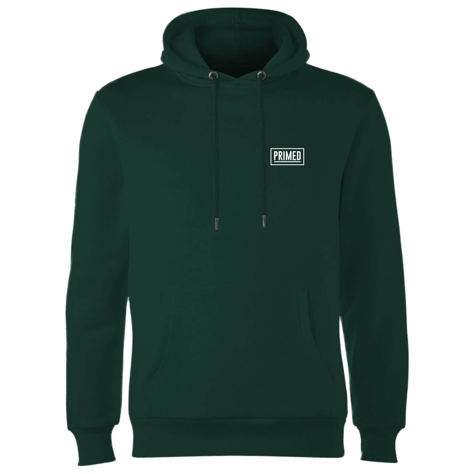 Primed Chest Logo Hoodie - Forest Green - XL - Forest Green