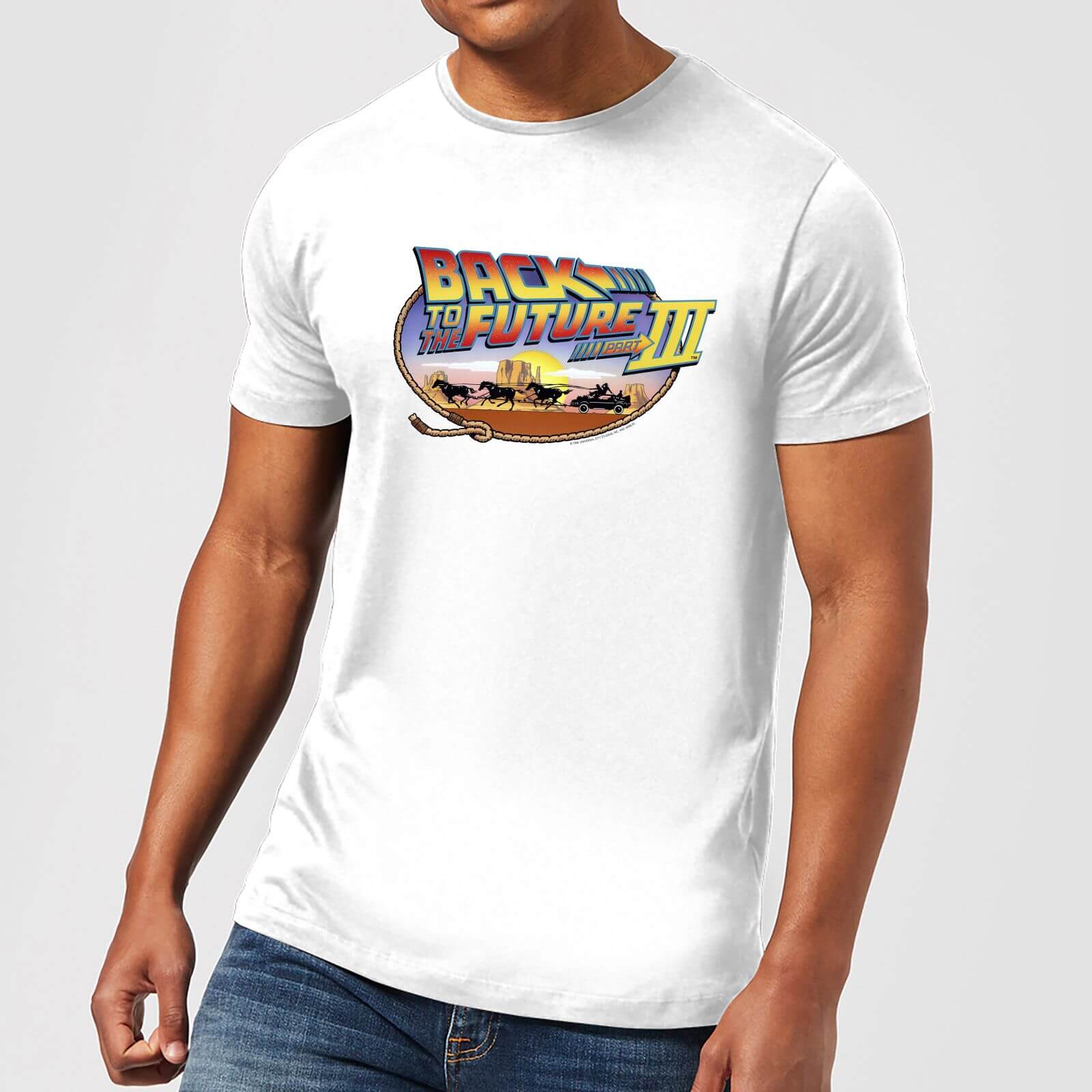 Back To The Future Lasso T-Shirt - White - L