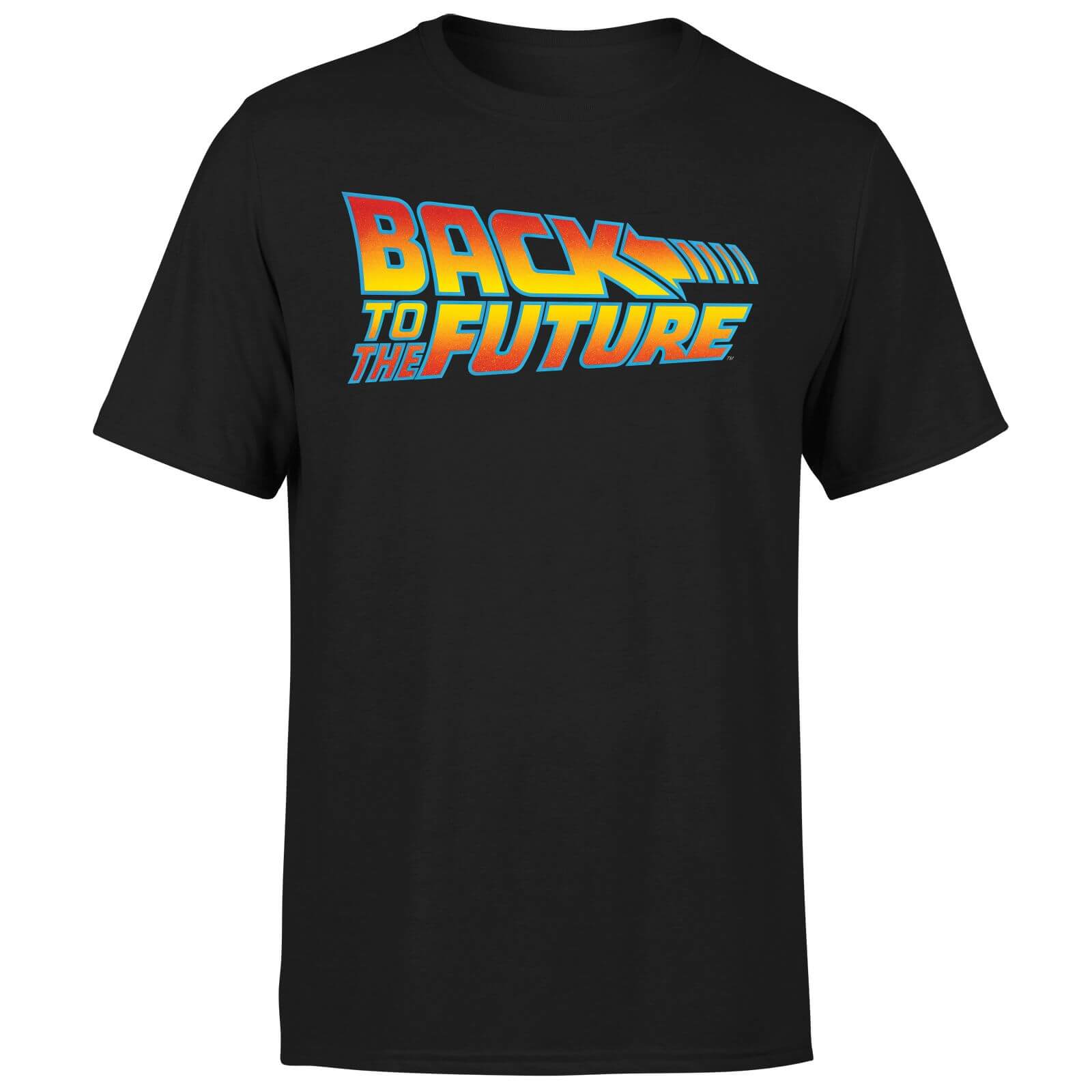 Back To The Future Classic Logo T-Shirt - Black - S