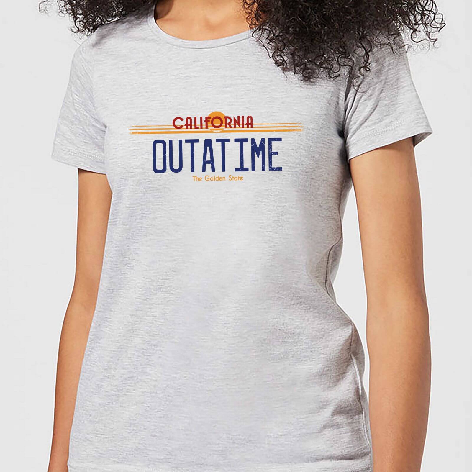 Back To The Future Outatime Plate Women's T-Shirt - Grey - XS