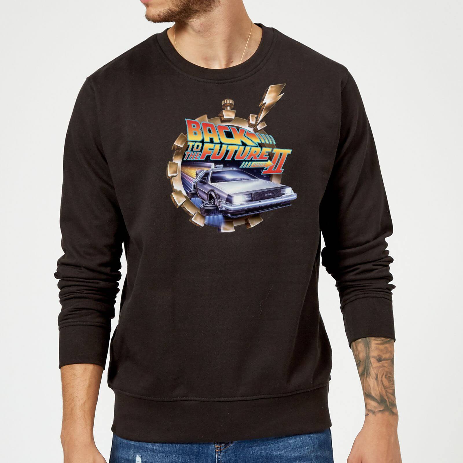 

Back To The Future Clockwork Sweatshirt - Black - S