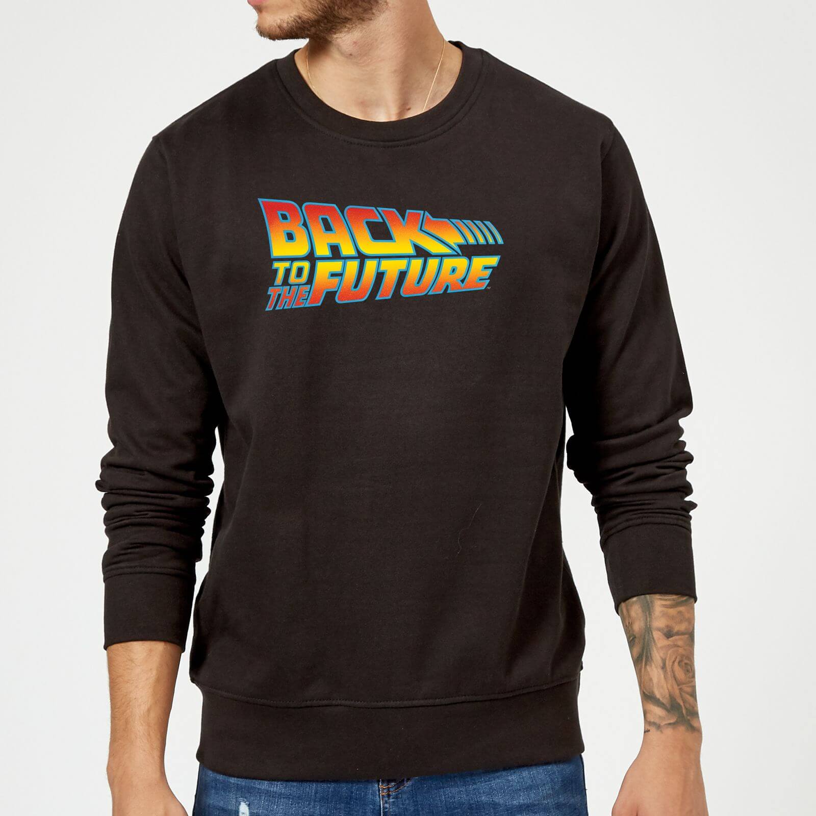 

Back To The Future Classic Logo Sweatshirt - Black - XXL