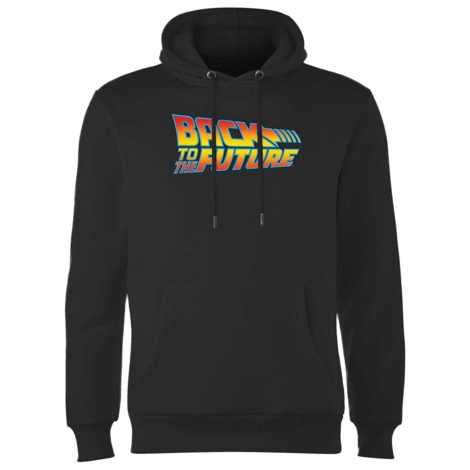 Back To The Future Classic Logo Hoodie - Black - S