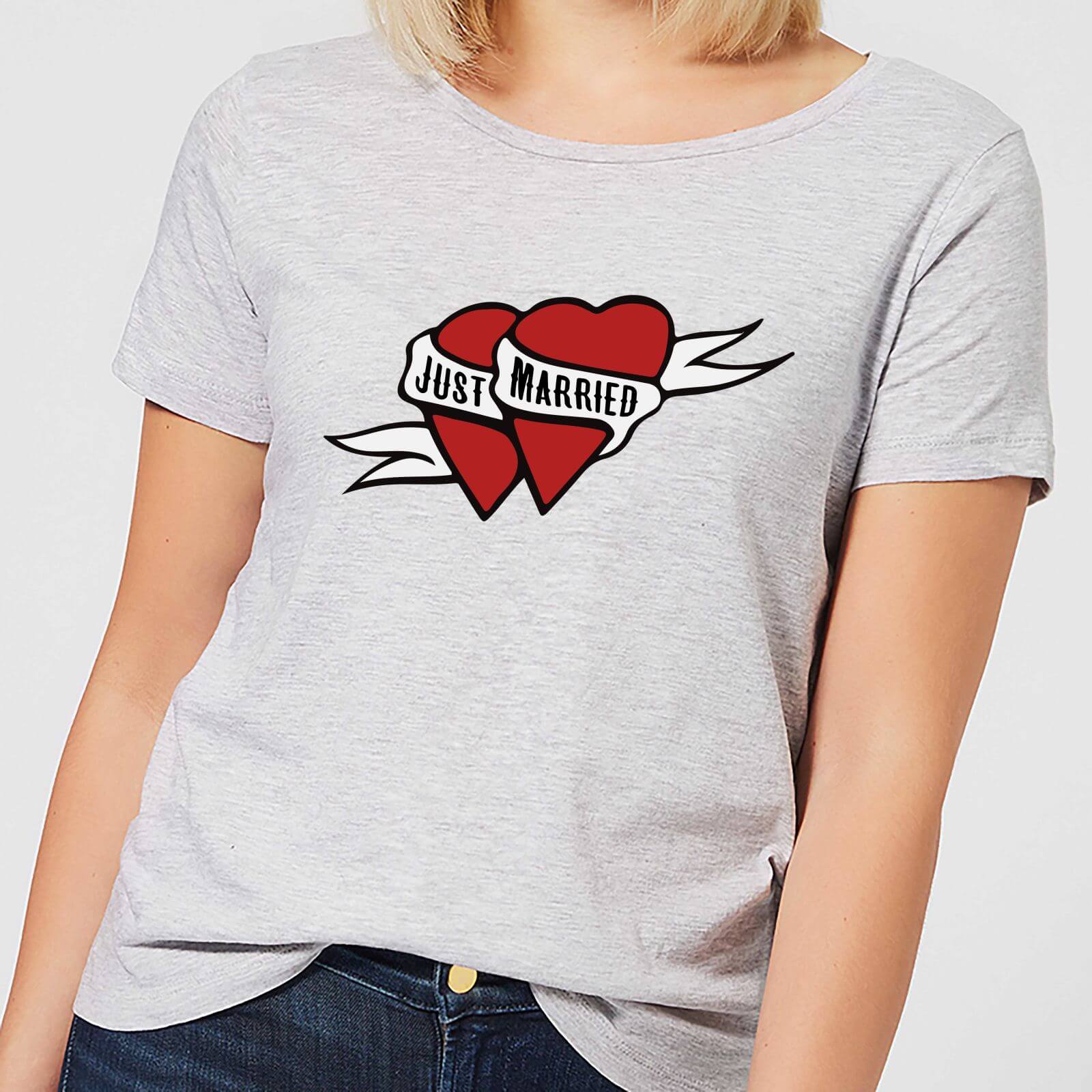 Just Married Women's T-Shirt - Grey - XL - Grey