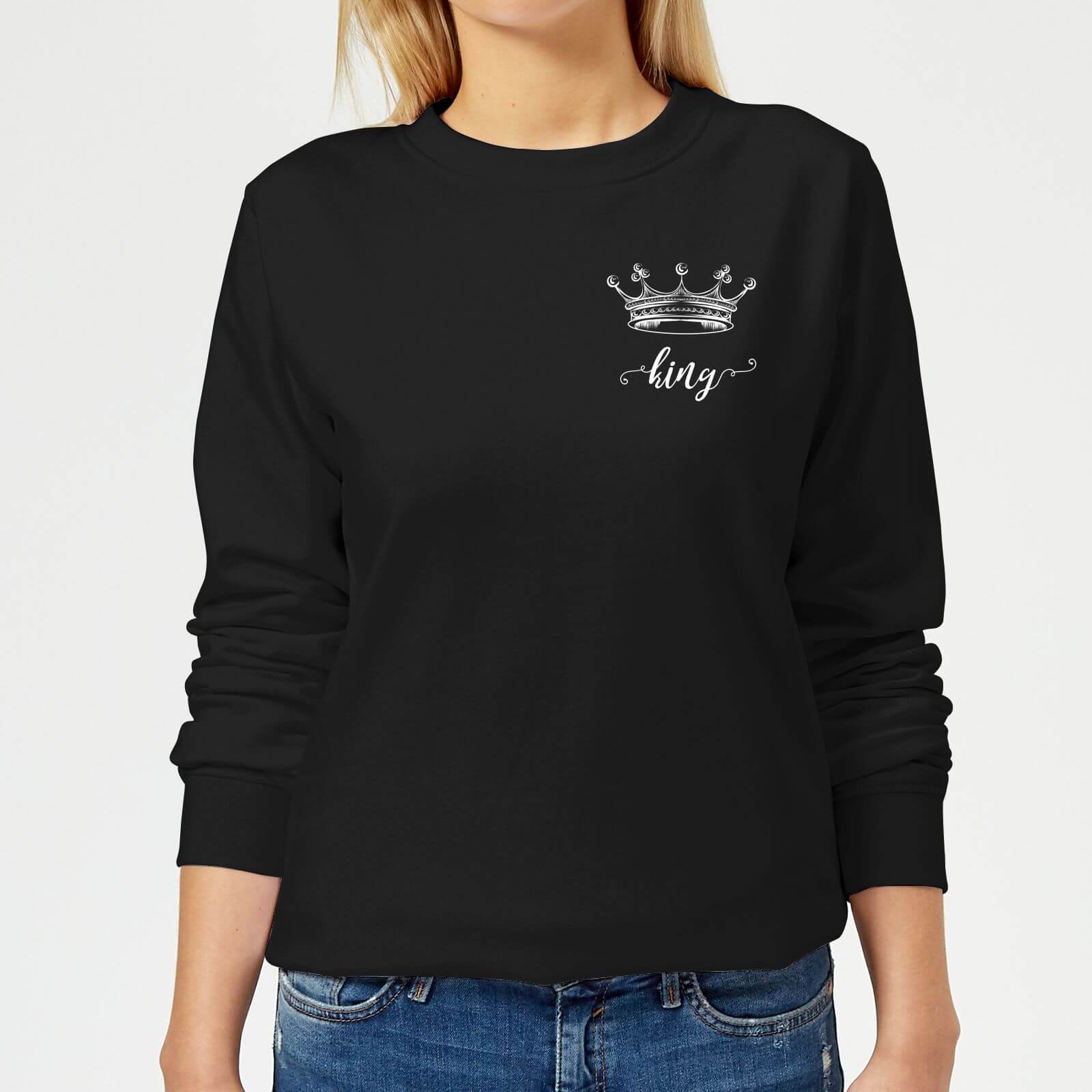 Kings Crown Women's Sweatshirt - Black - 5XL - Black