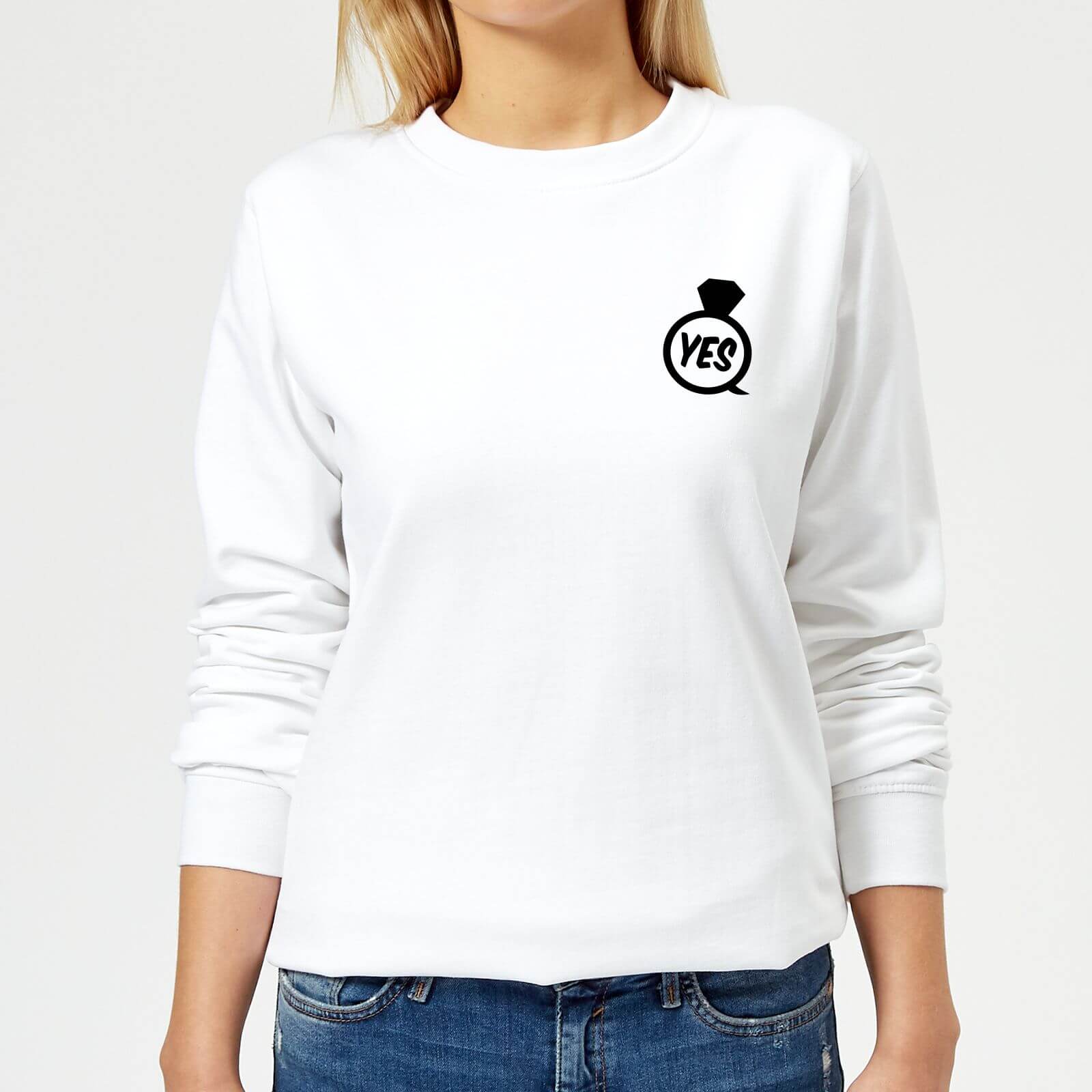 Yes Ring Women's Sweatshirt - White - M - White