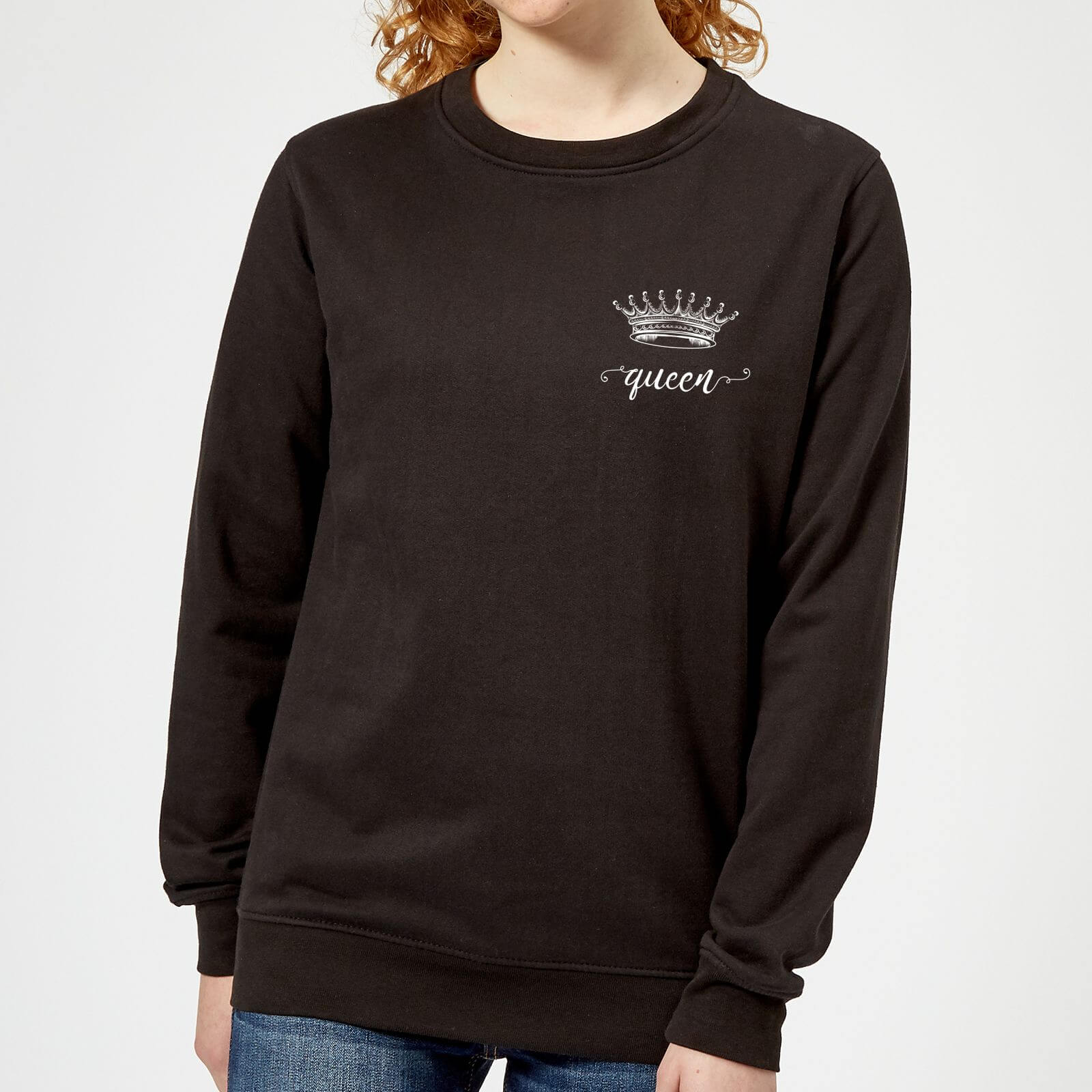 Queens Crown Women's Sweatshirt - Black - XS - Black