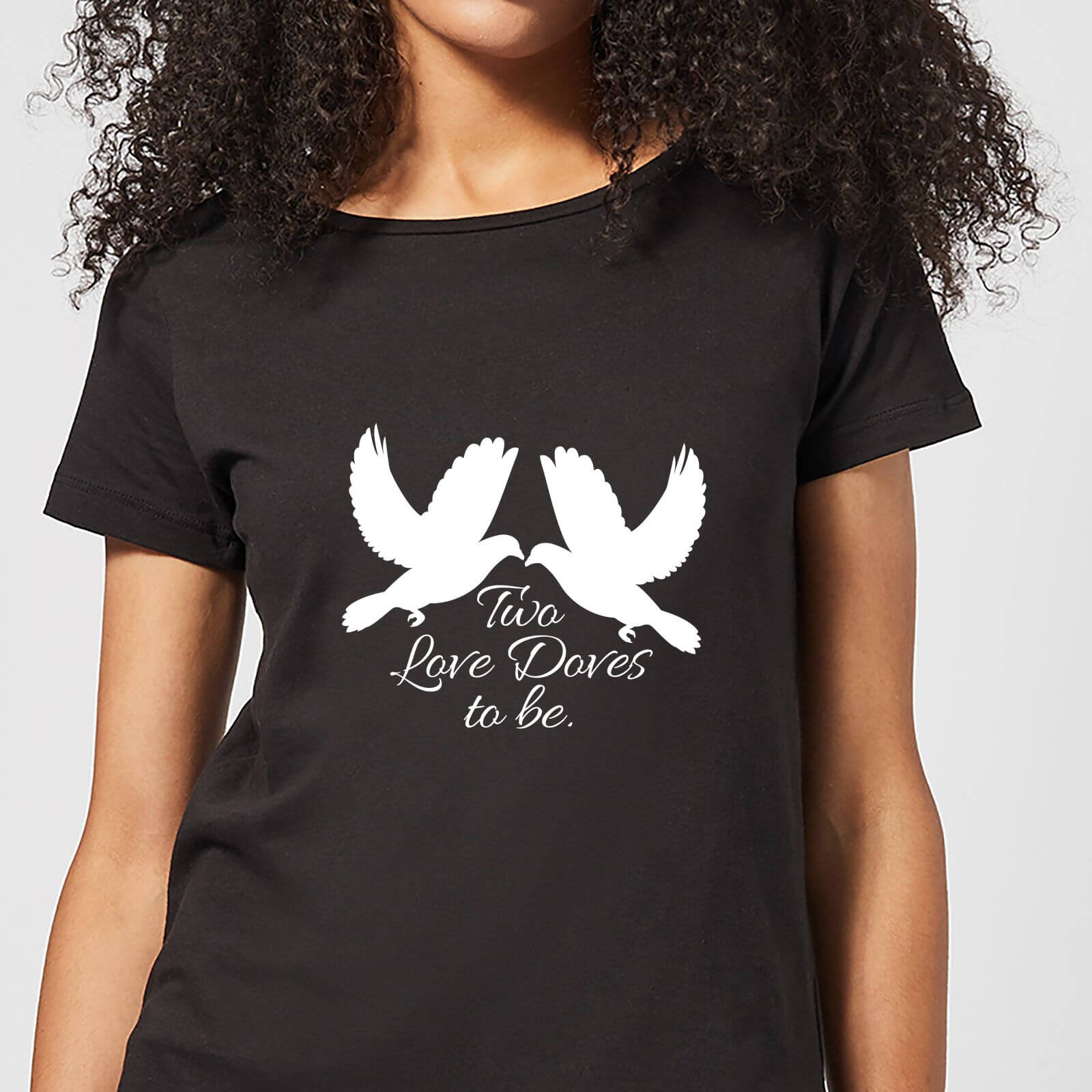 Two Love Doves Women's T-Shirt - Black - XXL - Black