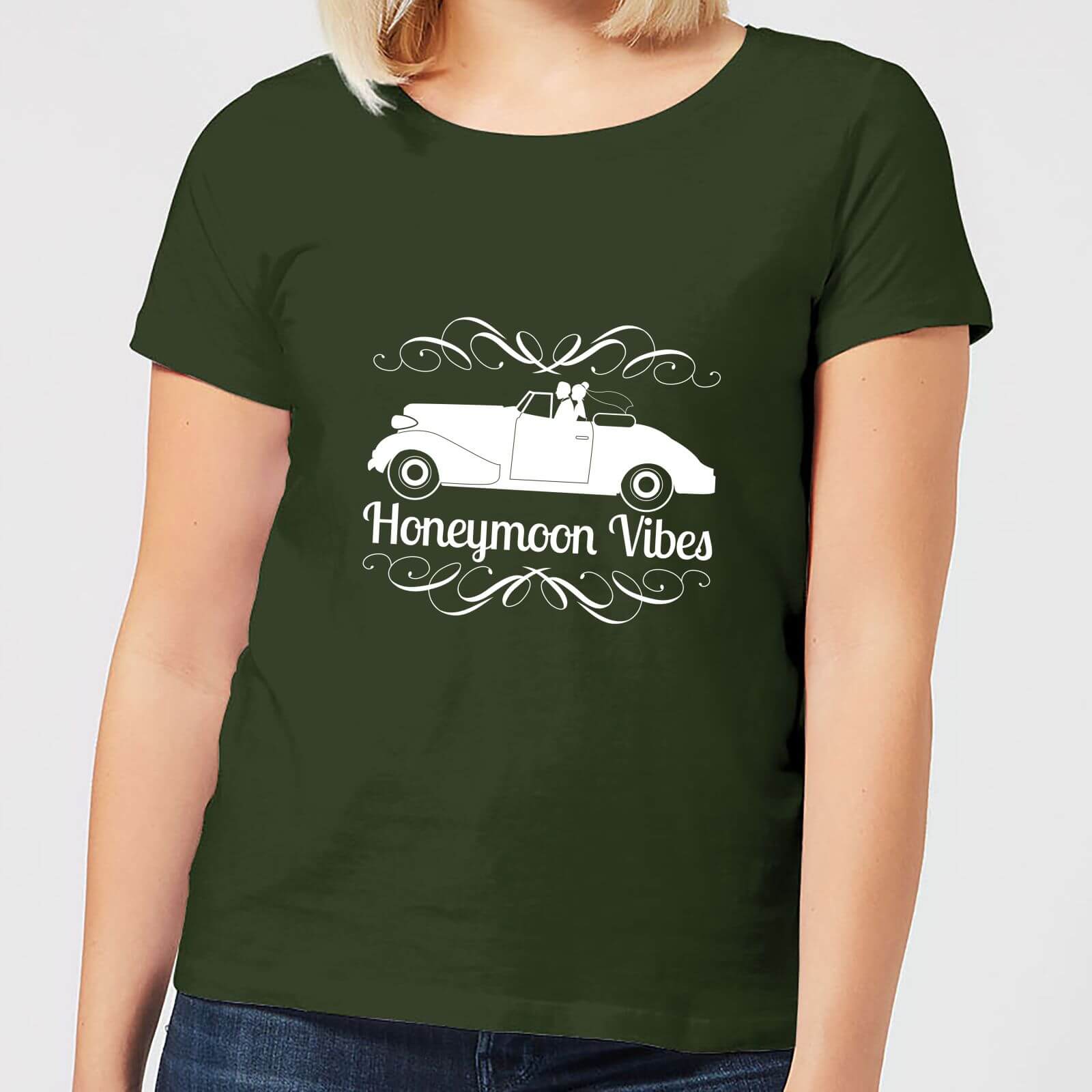 Honeymoon Vibes Women's T-Shirt - Forest Green - XL - Forest Green