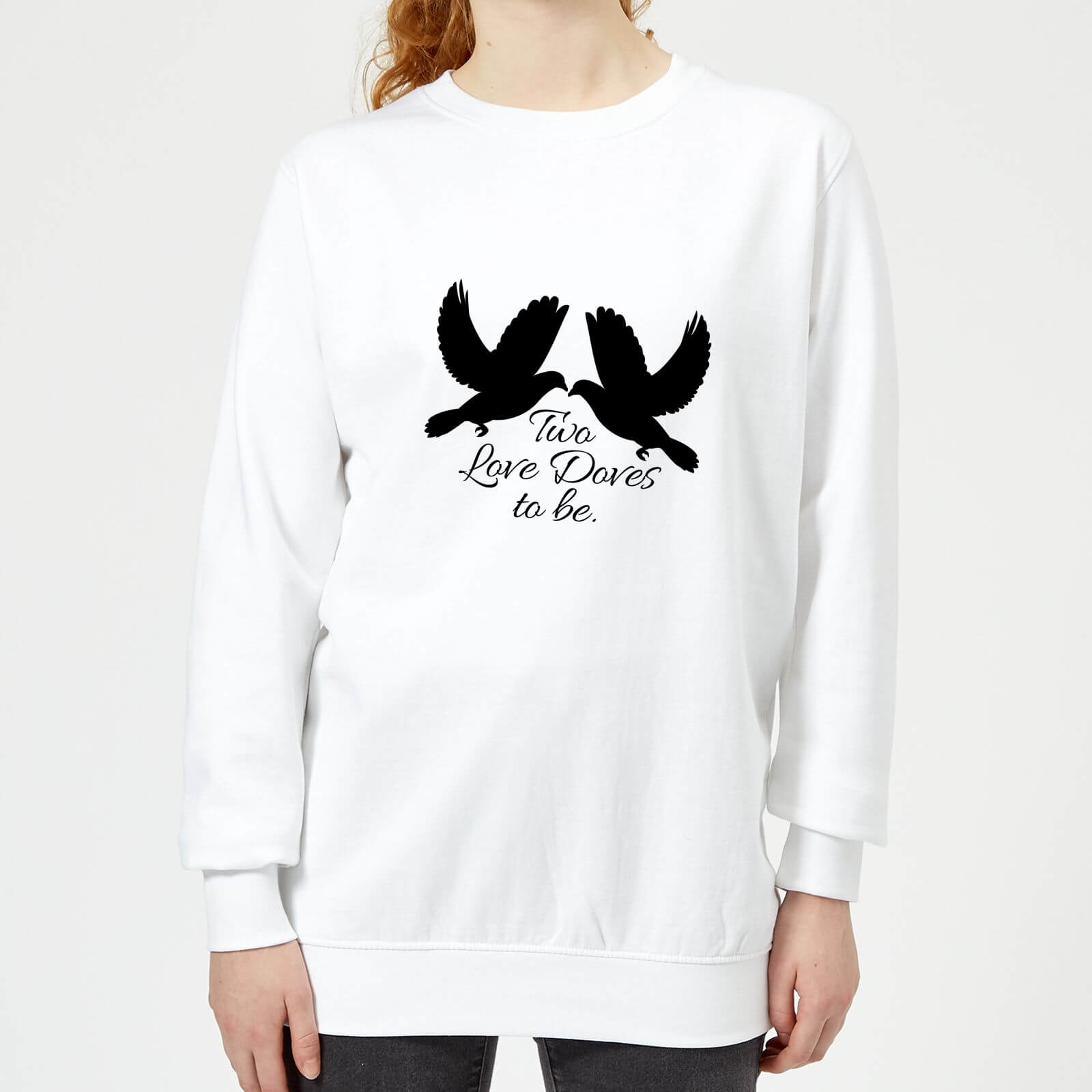 Two Love Doves To Be Women's Sweatshirt - White - XL - White