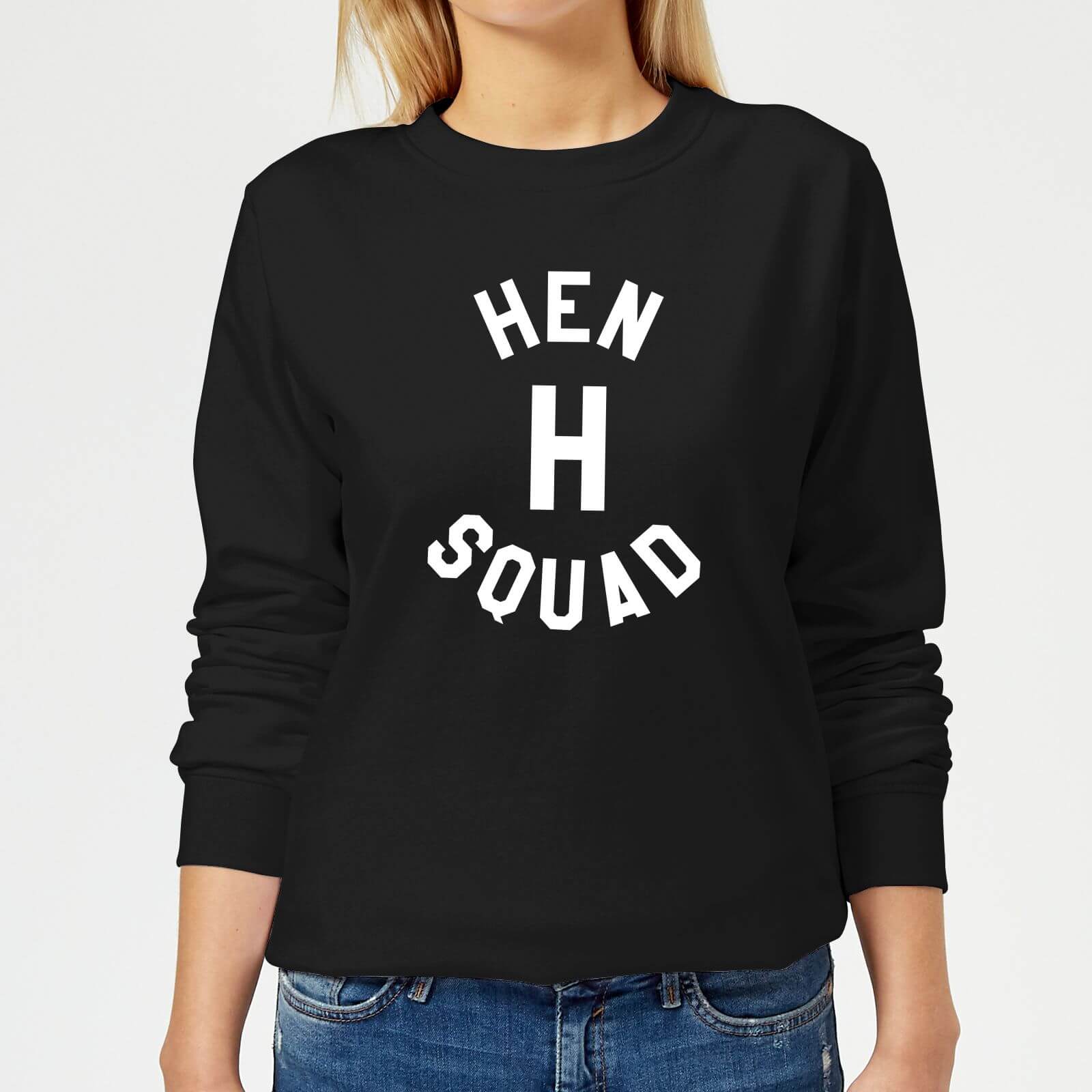 Hen 'H' Squad Women's Sweatshirt - Black - XS - Black
