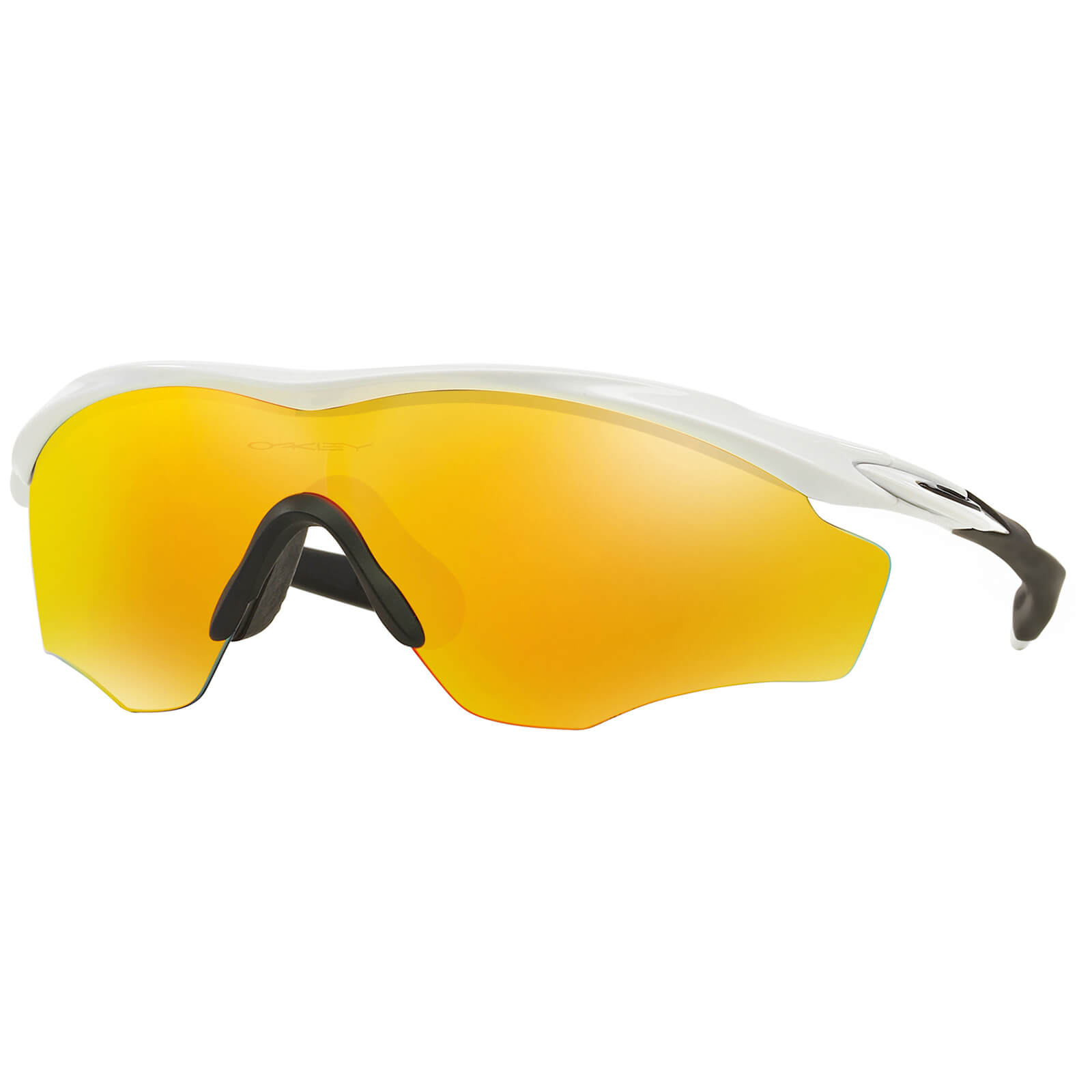 Oakley M2 XL Frame Road Sunglasses - Polished White/Fire Irdium