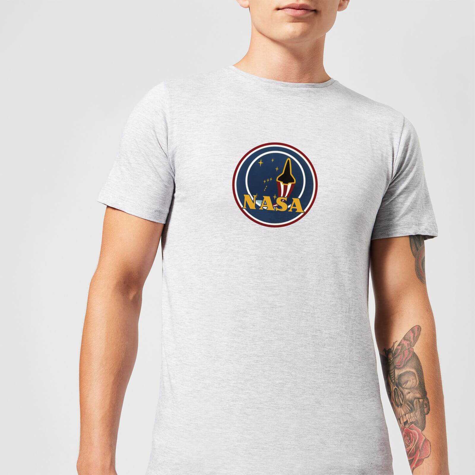 NASA JM Patch T-Shirt - Grey - 3XL