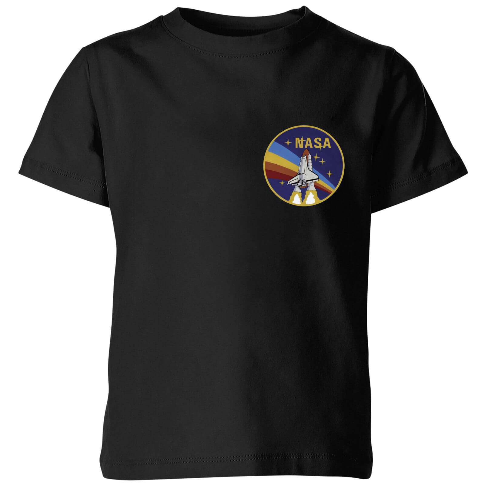 NASA Vintage Rainbow Shuttle Kids' T-Shirt - Black - 3-4 Years