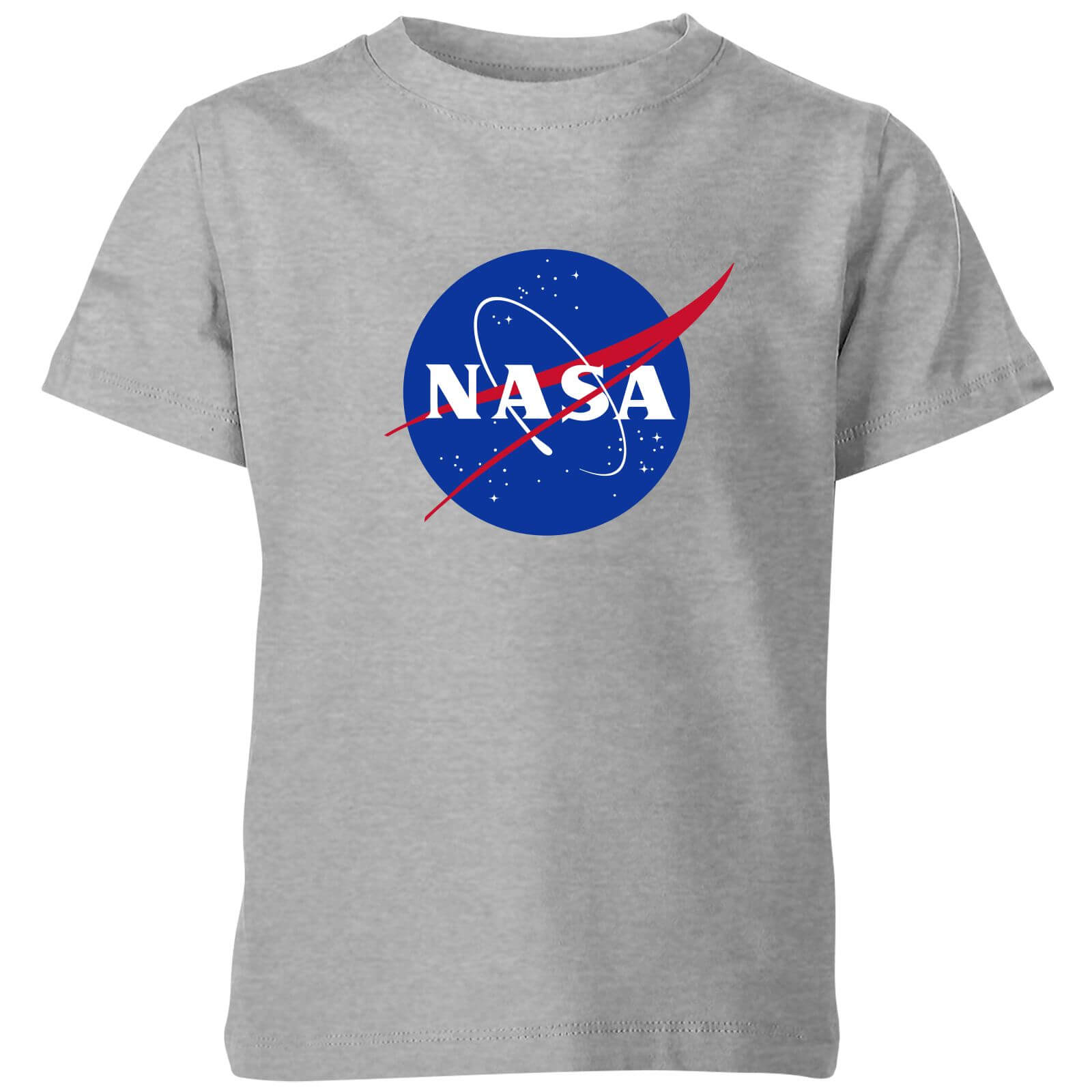 NASA Logo Insignia Kids' T-Shirt - Grey - 7-8 Years