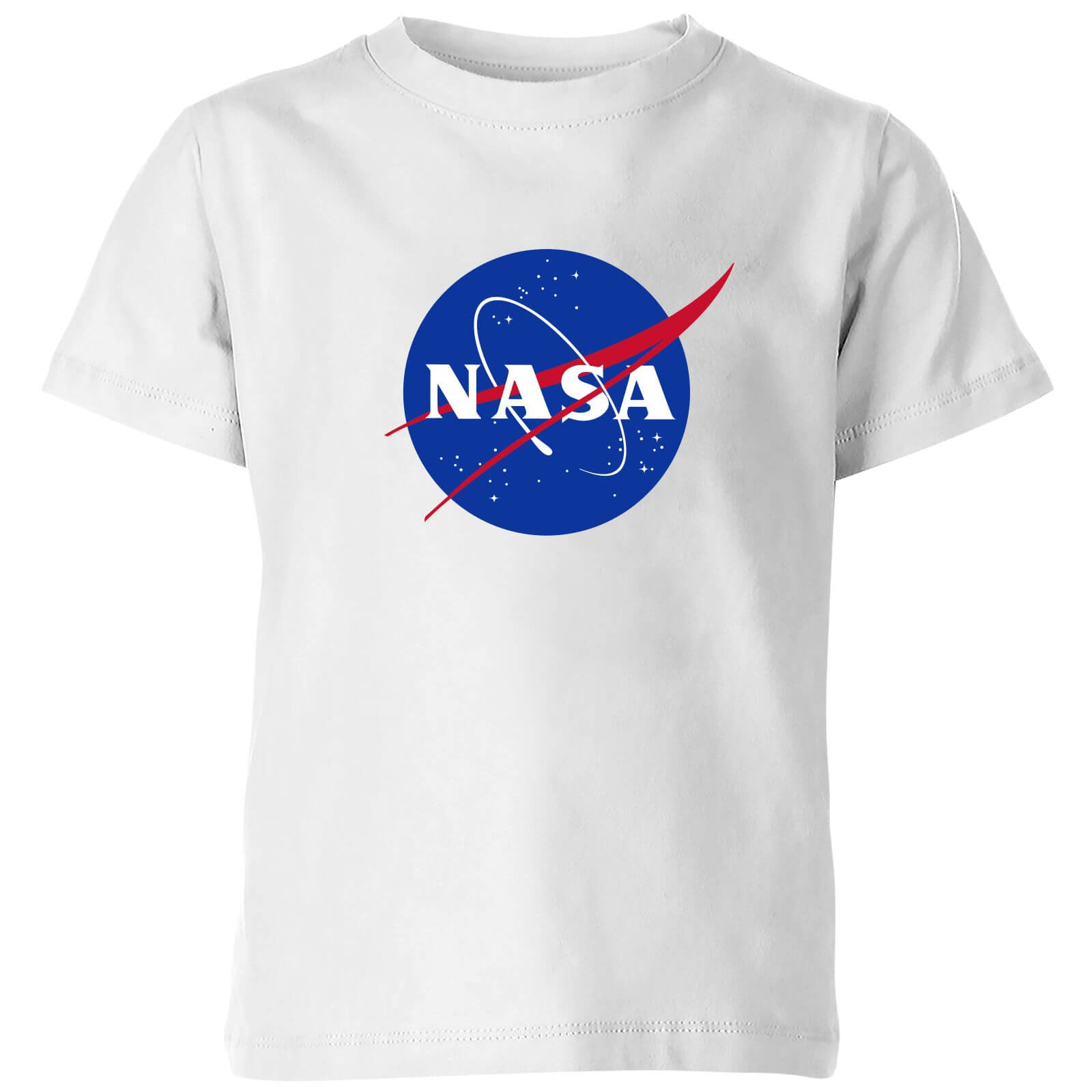 NASA Logo Insignia Kids' T-Shirt - White - 5-6 Years