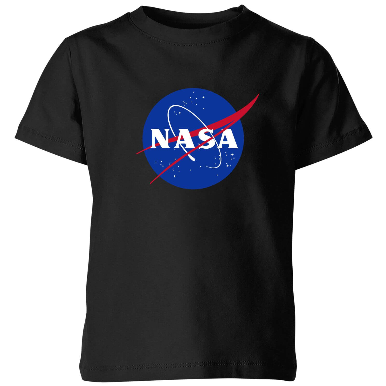 NASA Logo Insignia Kids' T-Shirt - Black - 11-12 Years