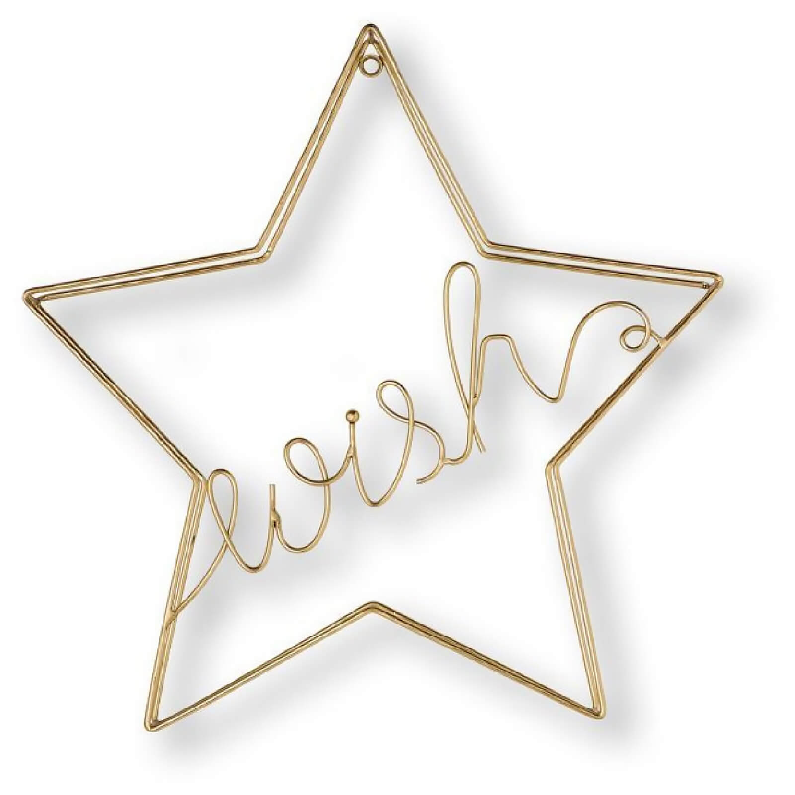 Art for the Home Gold Wish Wire Wall Art