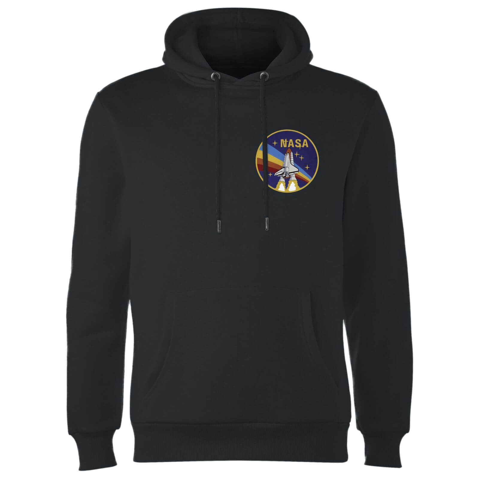 NASA Vintage Rainbow Shuttle Hoodie - Black - L