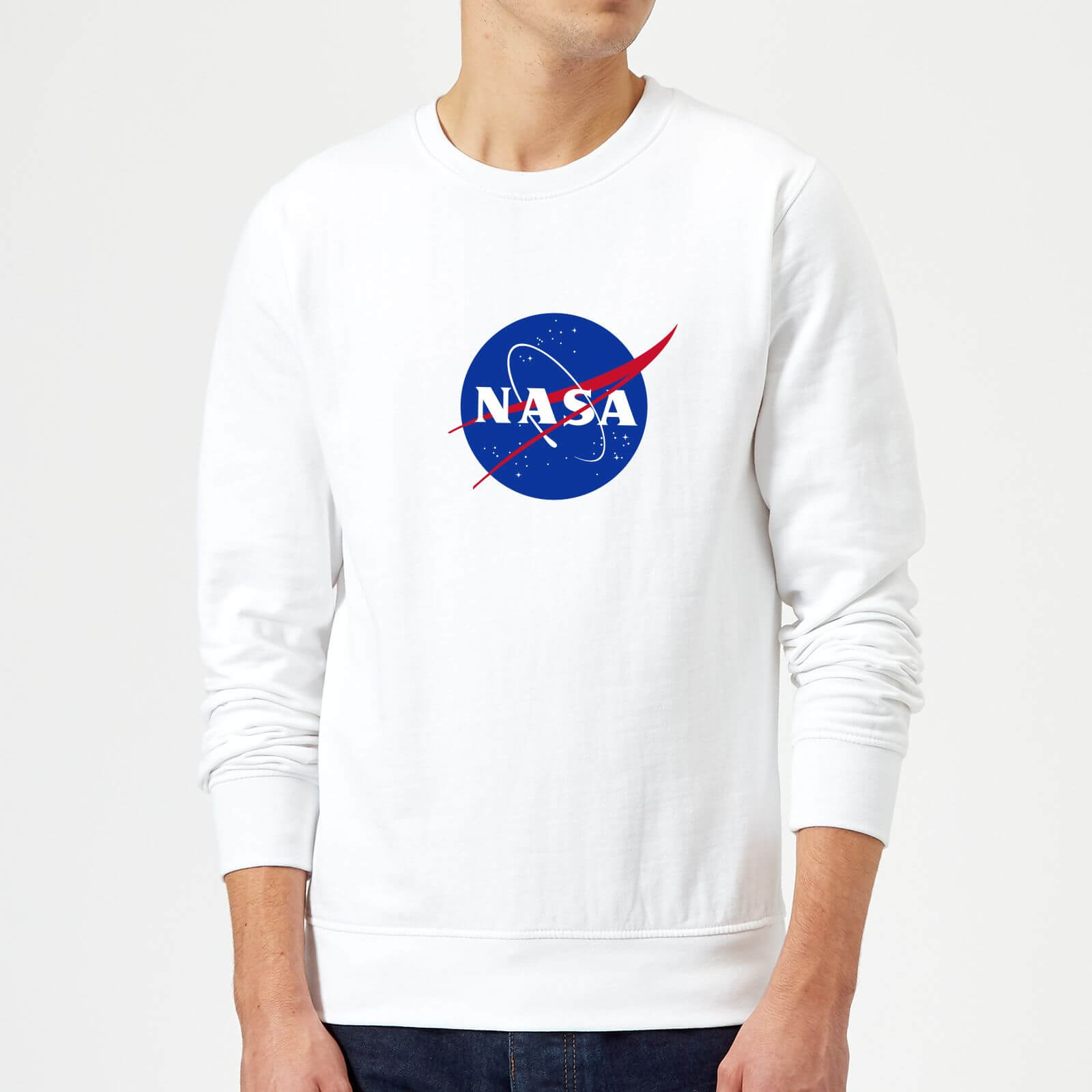 NASA Logo Insignia Sweatshirt - White - M