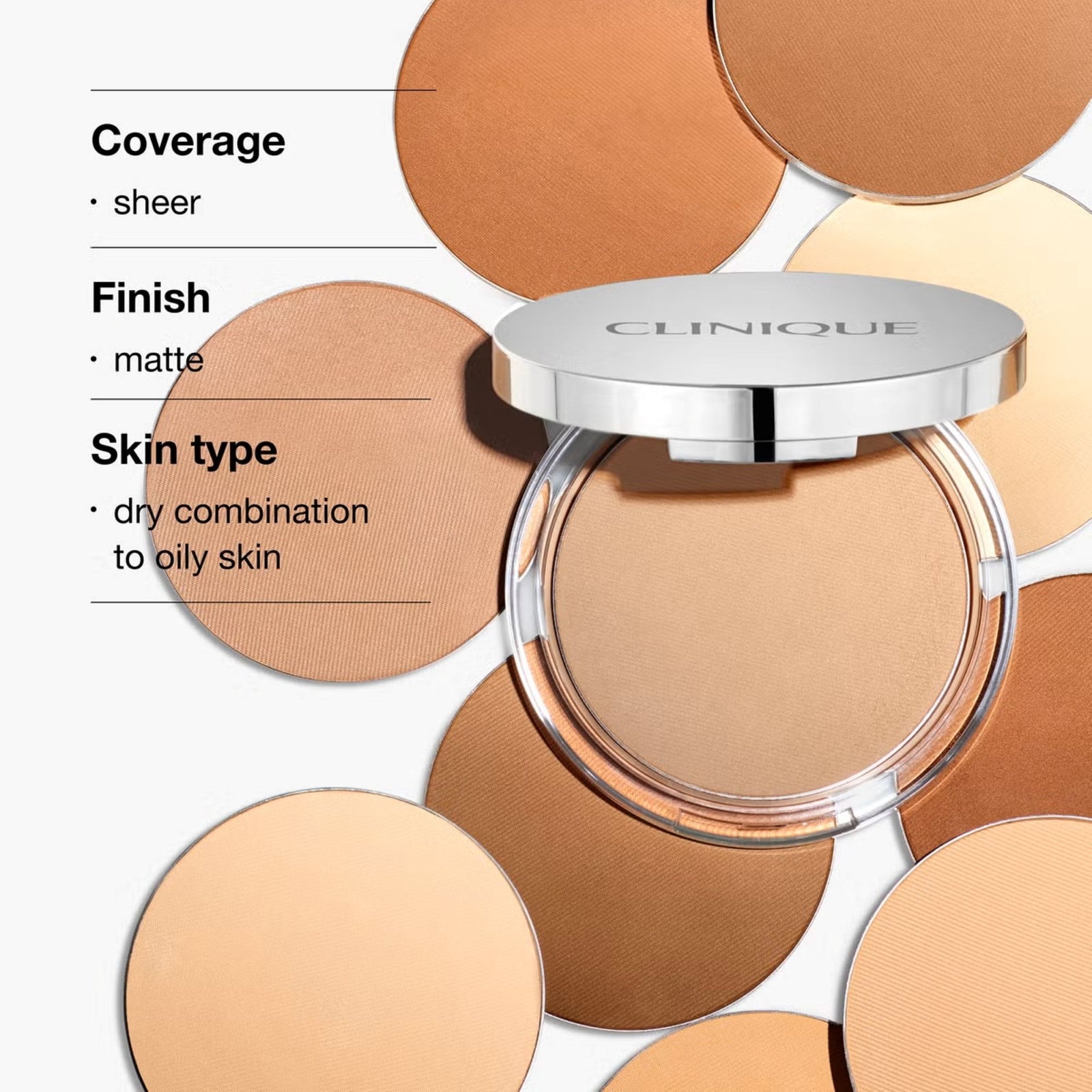Clinique Stay-Matte Sheer Pressed Powder Oil-Free 7.6g (Various Shades) - Honey Wheat 3