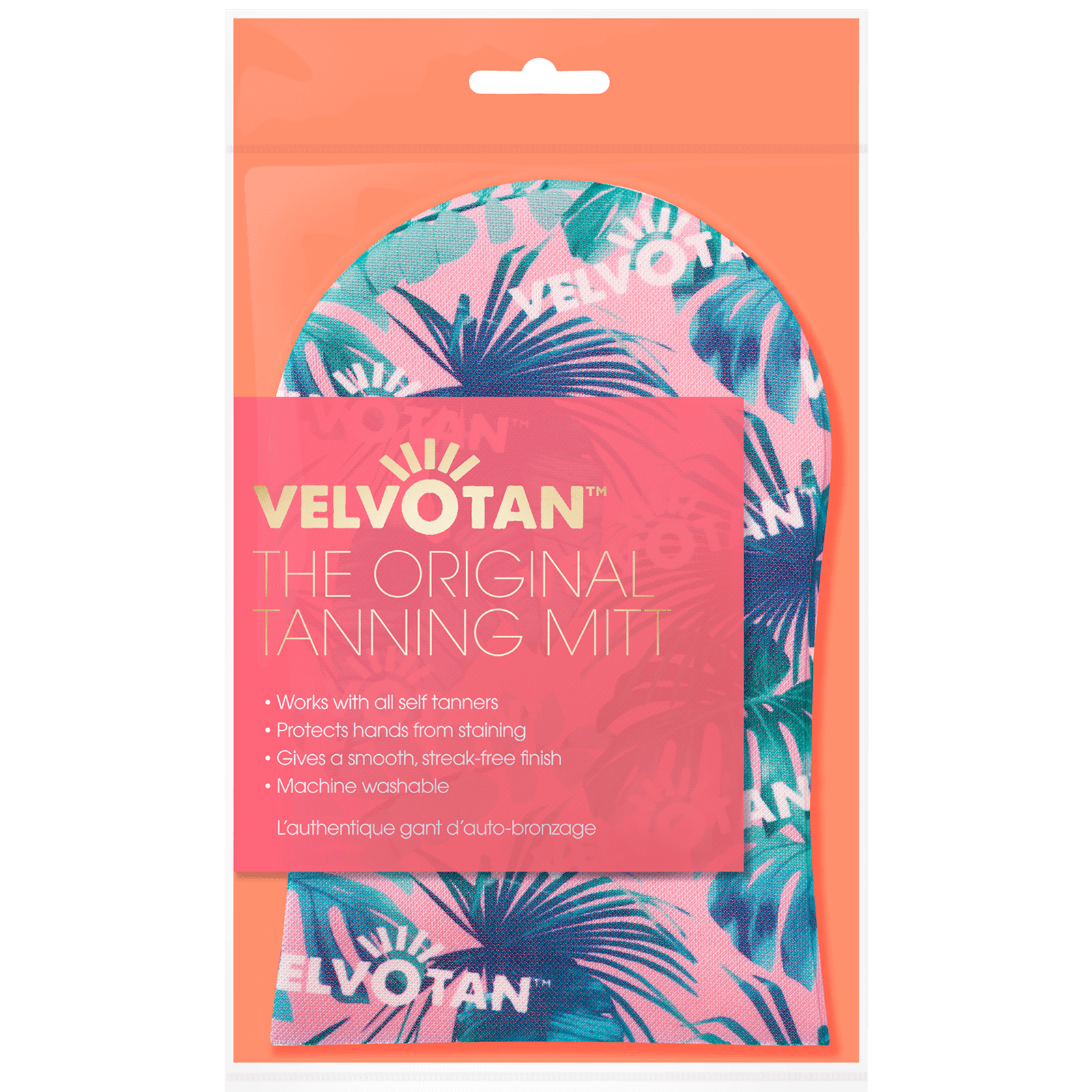 

Рукавица для нанесения автозагара с тропическим принтом Velvotan Self Tan Applicator Original Body Mitt - Tropical