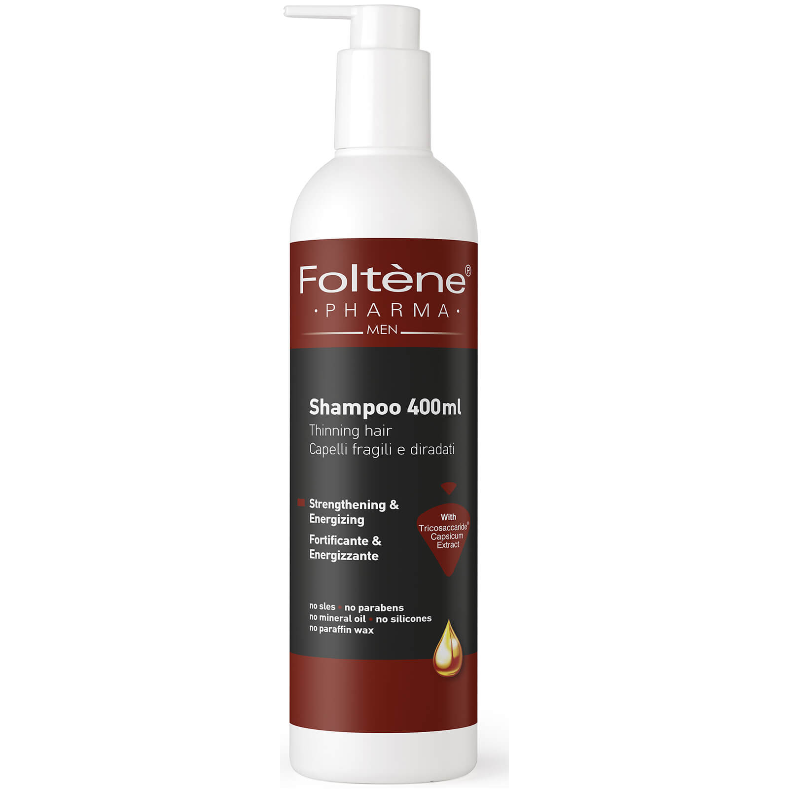Foltène Men's Shampoo for Thinning Hair 400ml