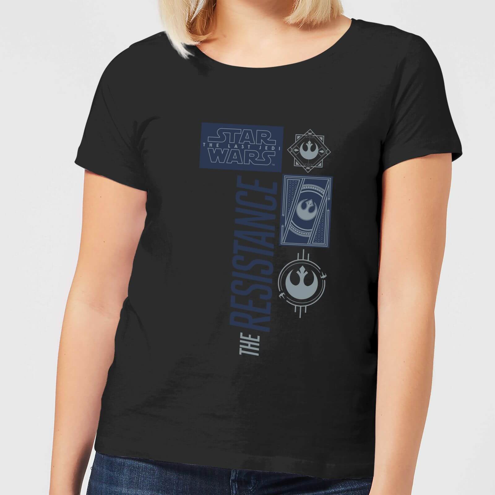 T-Shirt Star Wars The Resistance Black - Nero - Donna - XXL - Nero