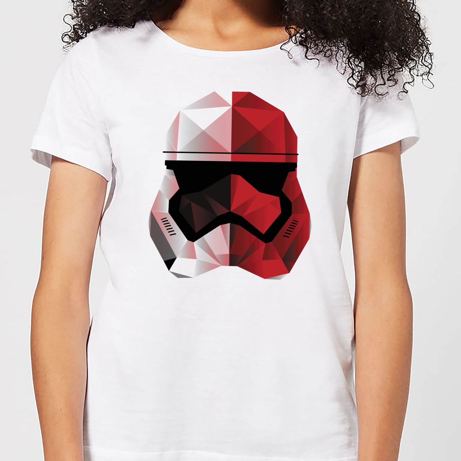 

T-Shirt Star Wars Cubist Trooper Helmet White - Bianco - Donna - XXL