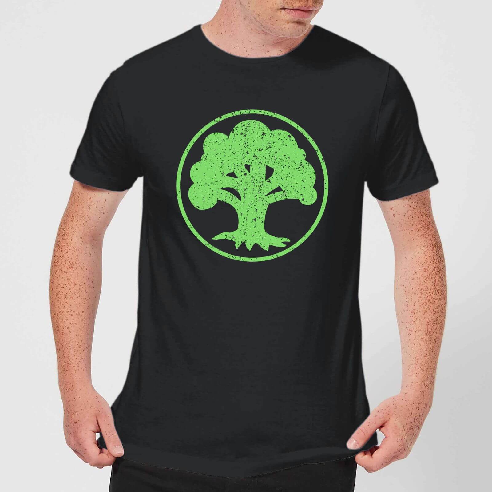 T-Shirt Homme Mana Vert - Magic : The Gathering - Noir - XS
