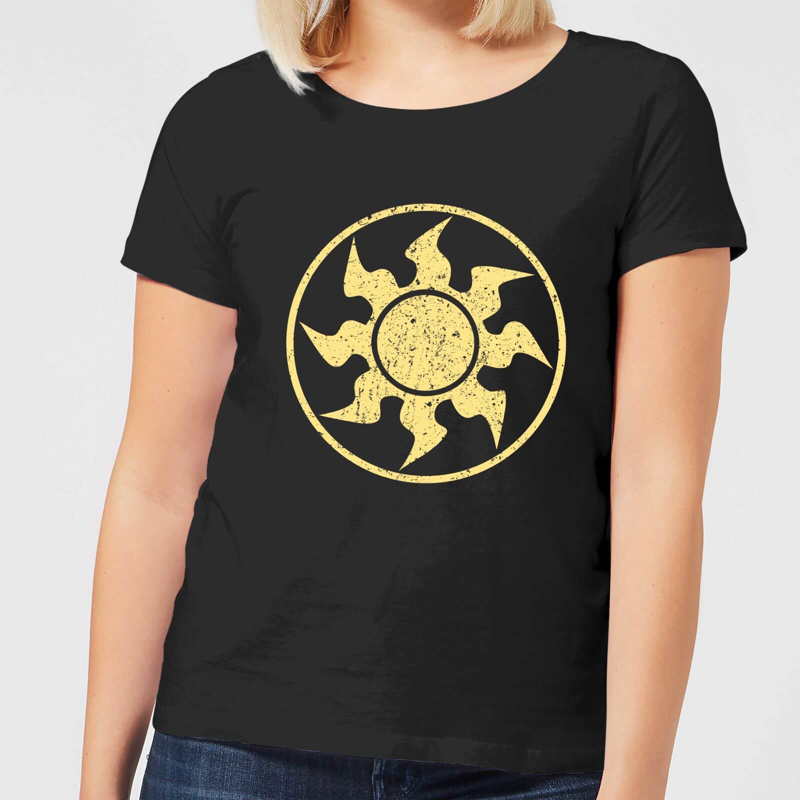 T-Shirt Femme Mana Blanc - Magic : The Gathering - Noir - L