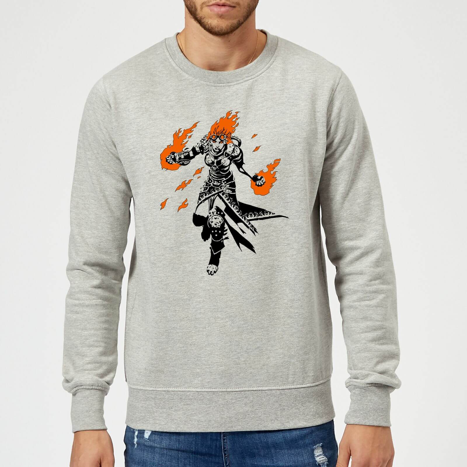 Magic The Gathering Chandra Character Art Sweatshirt - Grey - S
