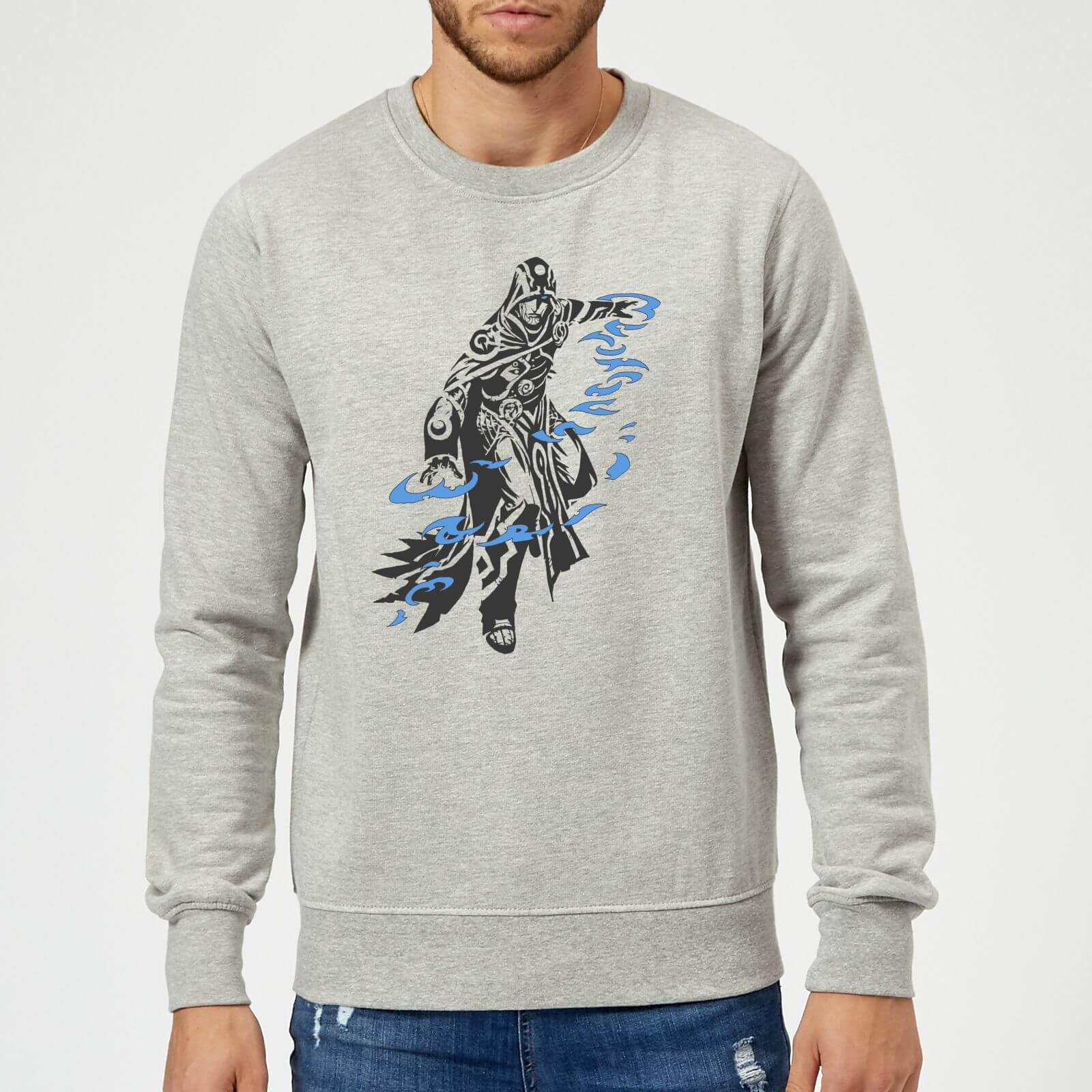 Magic The Gathering Jace Character Art Sweatshirt - Grey - XL