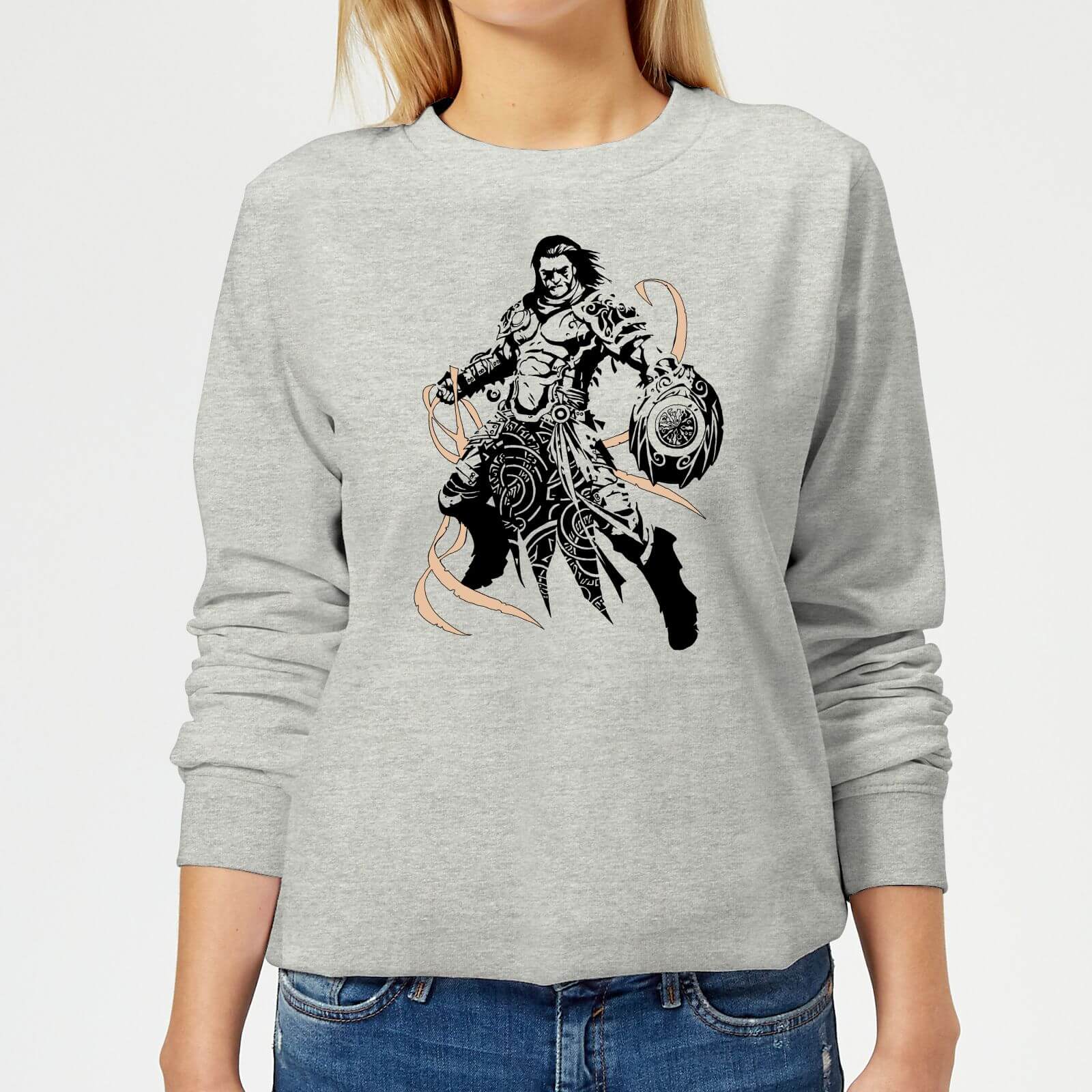 Magic The Gathering Gideon Character Art Women's Sweatshirt - Grey - XS - Grey