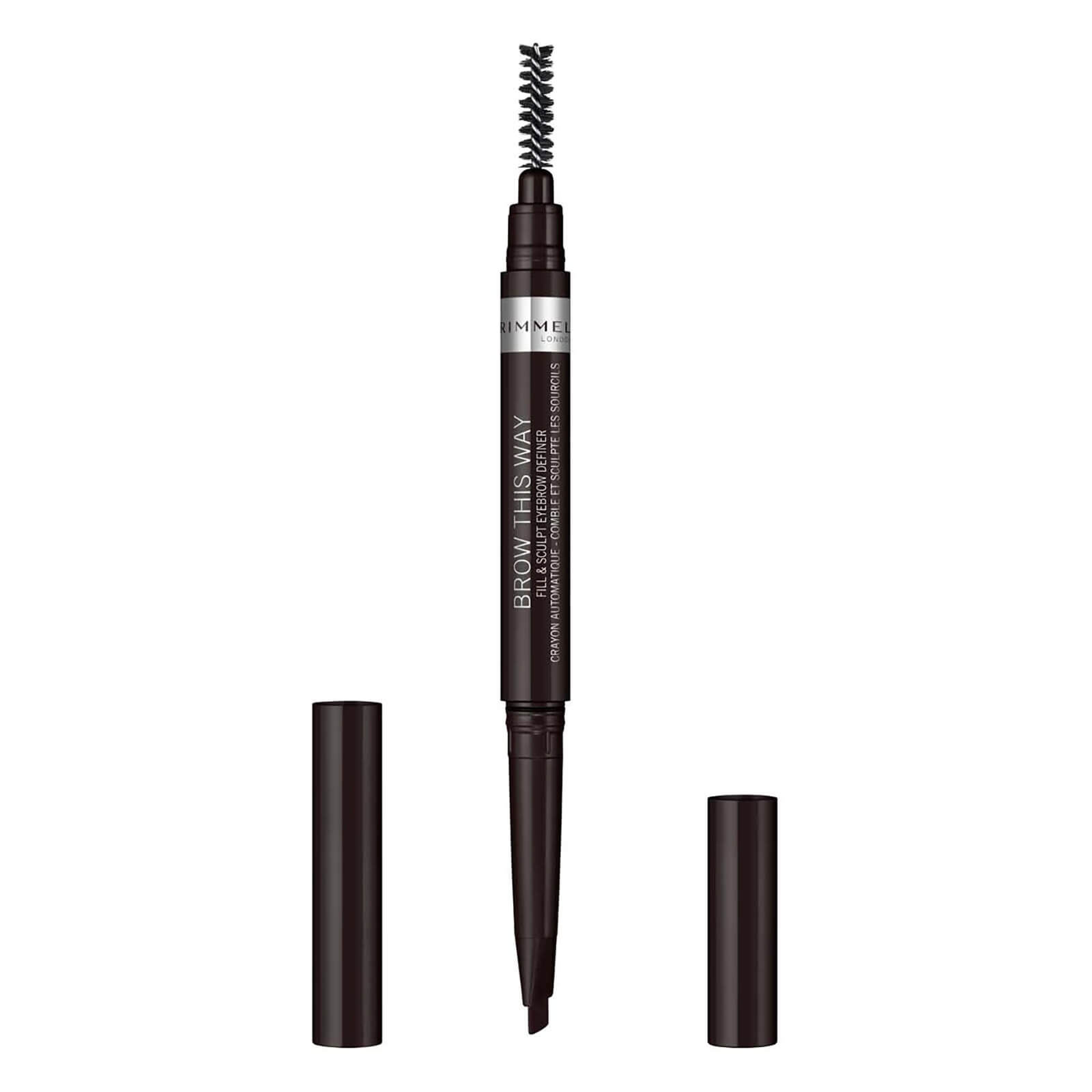 Image of Rimmel matita sopracciglia professionale Brow This Way Fill and Sculpt 0,4 g (varie tonalità) - Soft Black