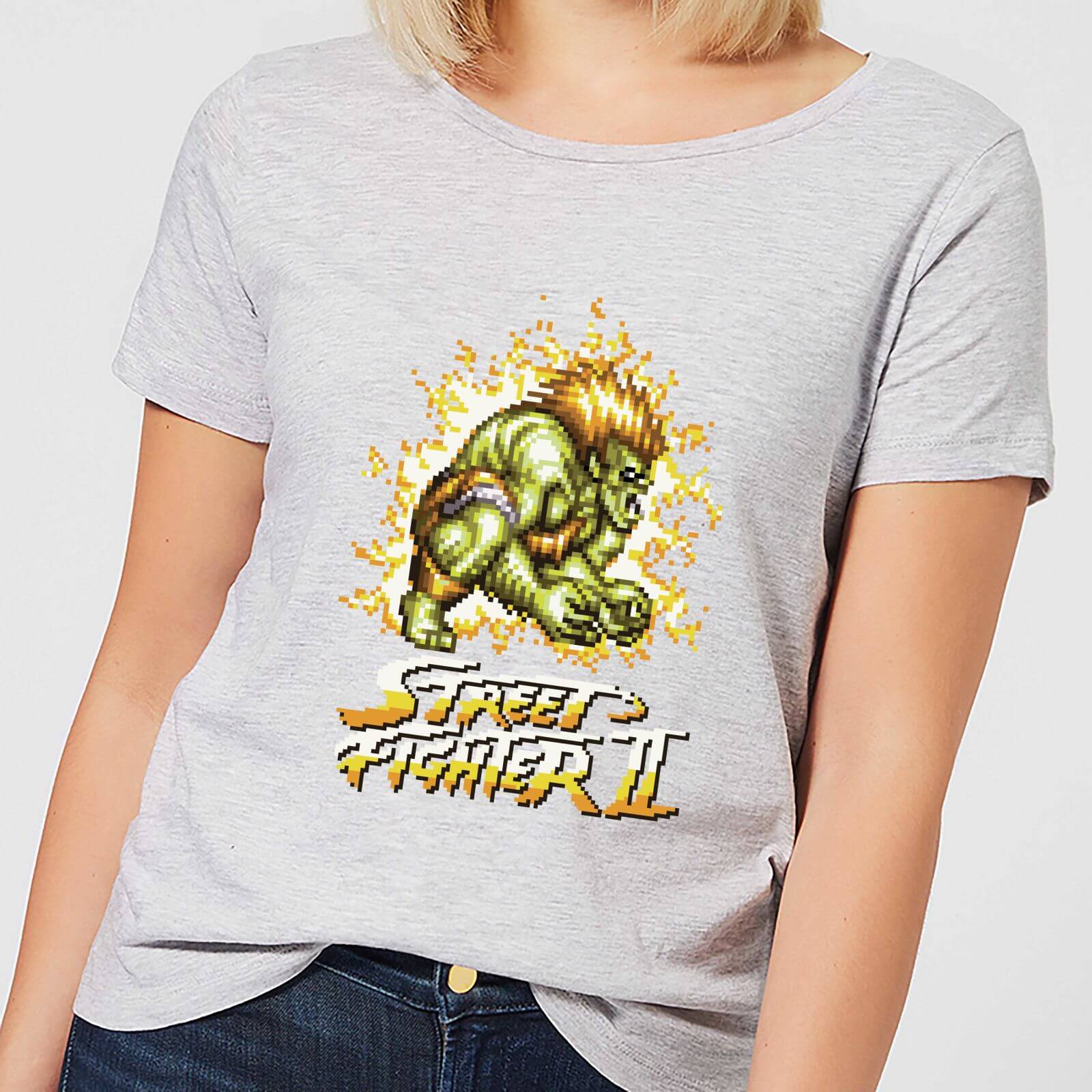 Street Fighter Blanka 16-bit Women's T-Shirt - Grey - 3XL - Grey
