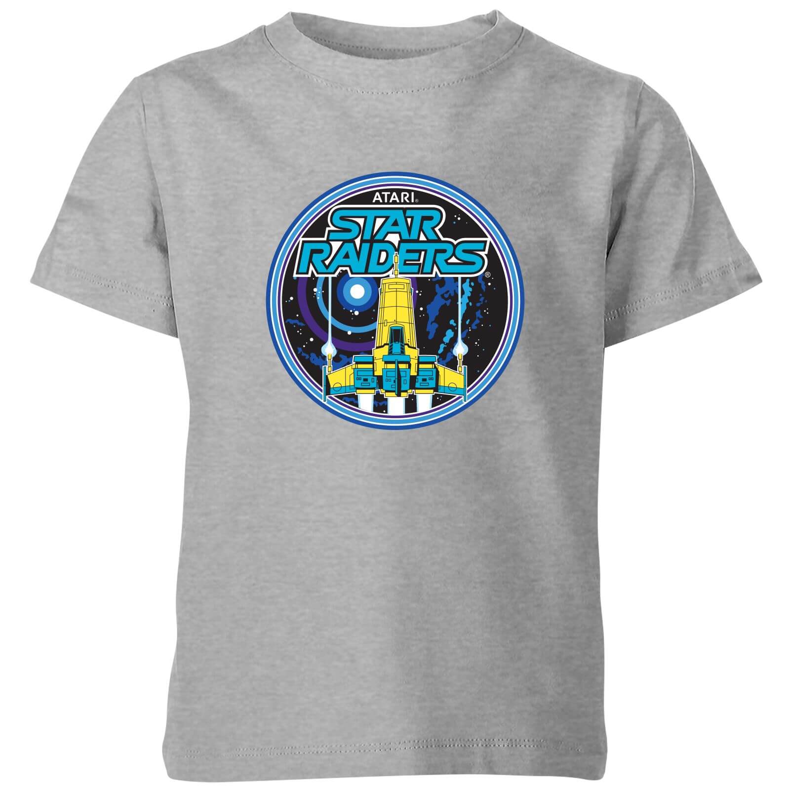 Atari Star Raiders Kinder T-Shirt – Grau – 3-4 Jahre