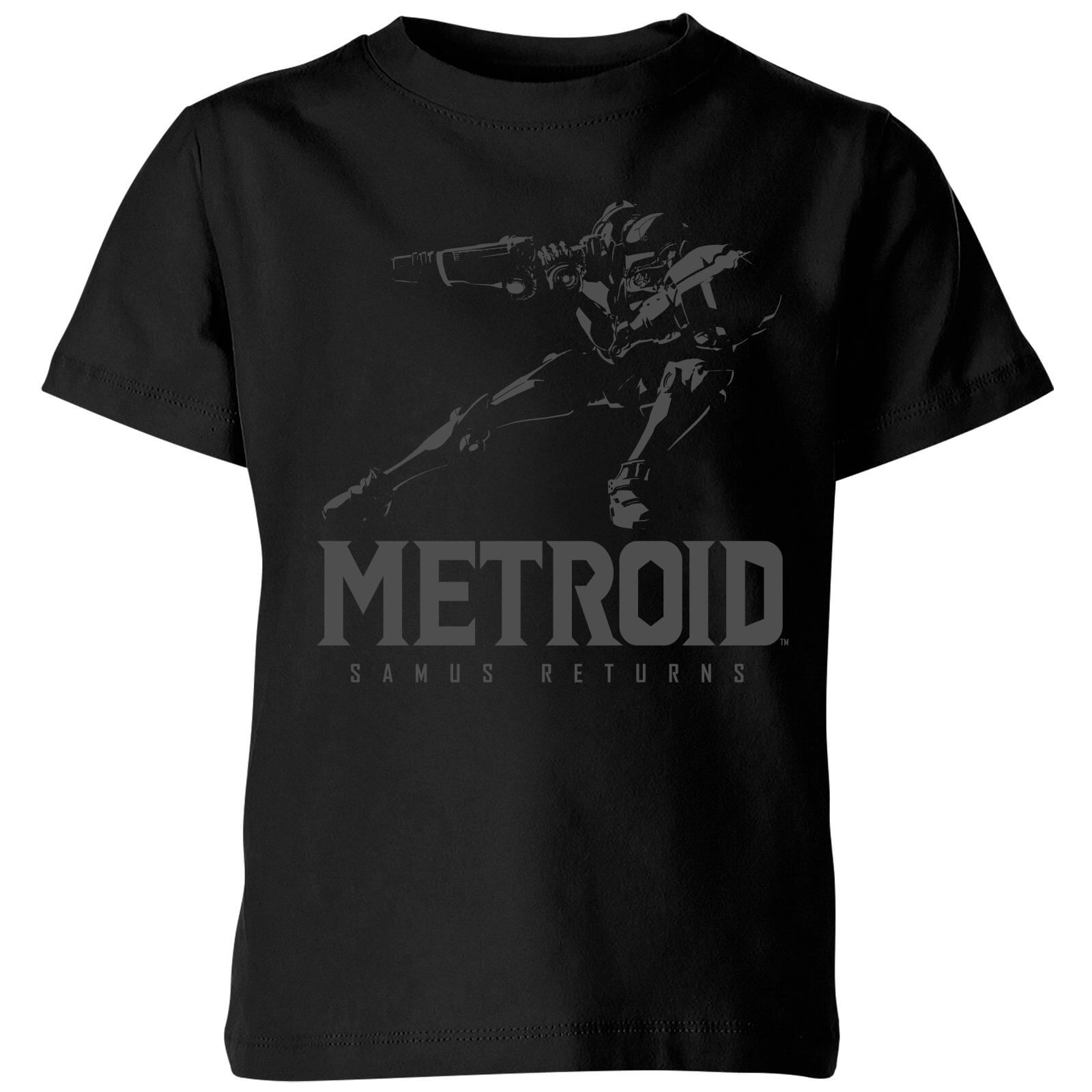 Nintendo Metroid Samus Returns Kids' T-Shirt - Black - 11-12 Years - Black