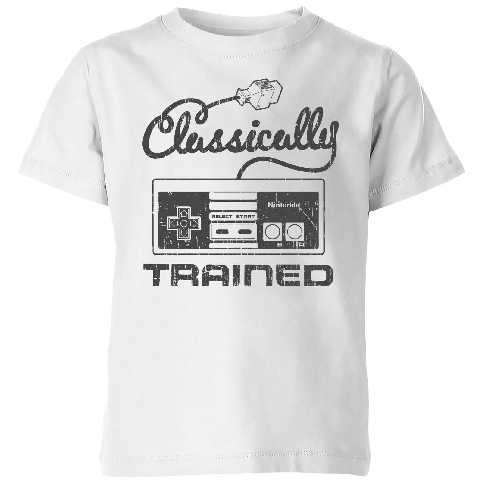 Nintendo Retro Classically Trained Kids' T-Shirt - White - 5-6 Years