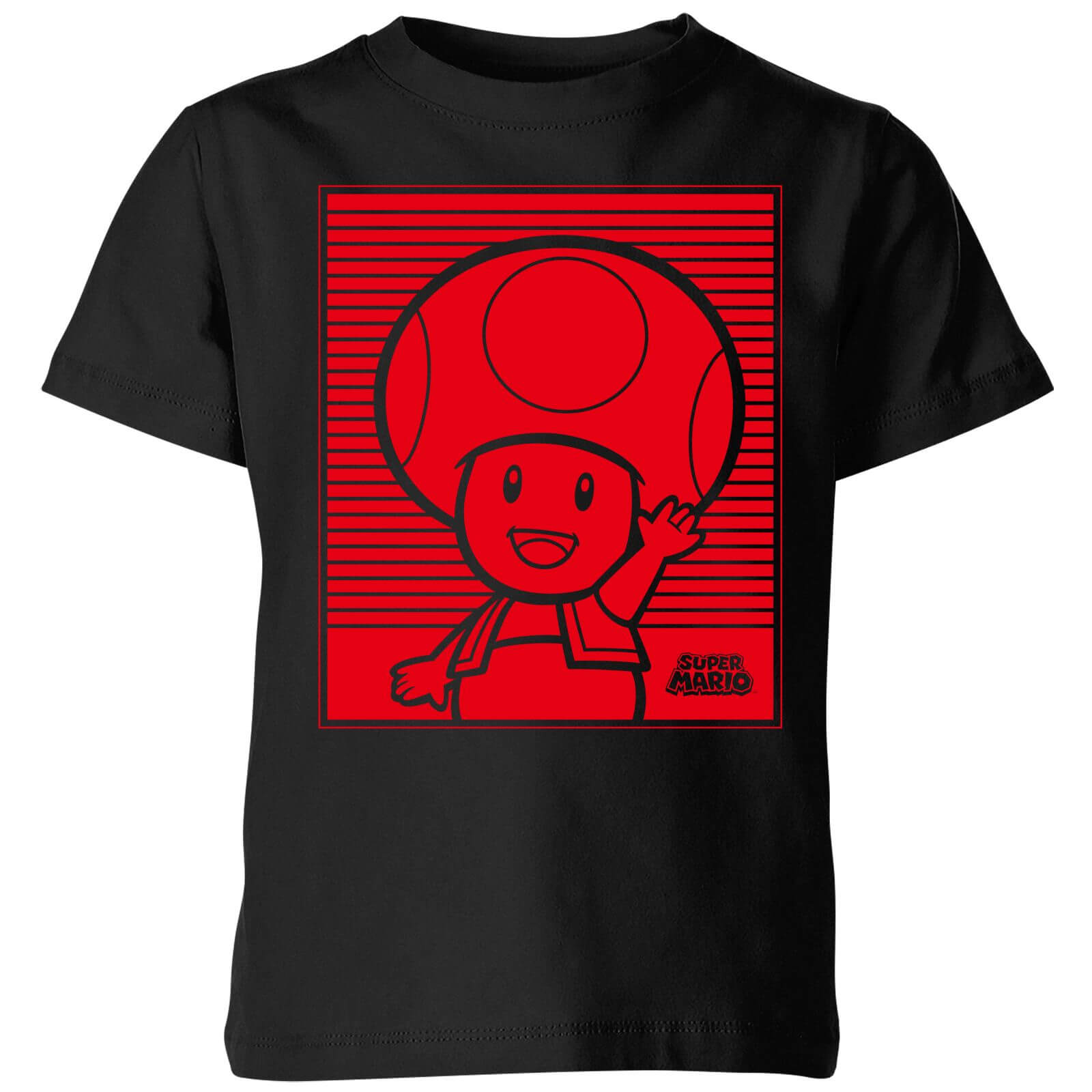 

T-Shirt Enfant Retro Line Art Toad - Super Mario Nintendo - Noir - 5-6 ans - Noir