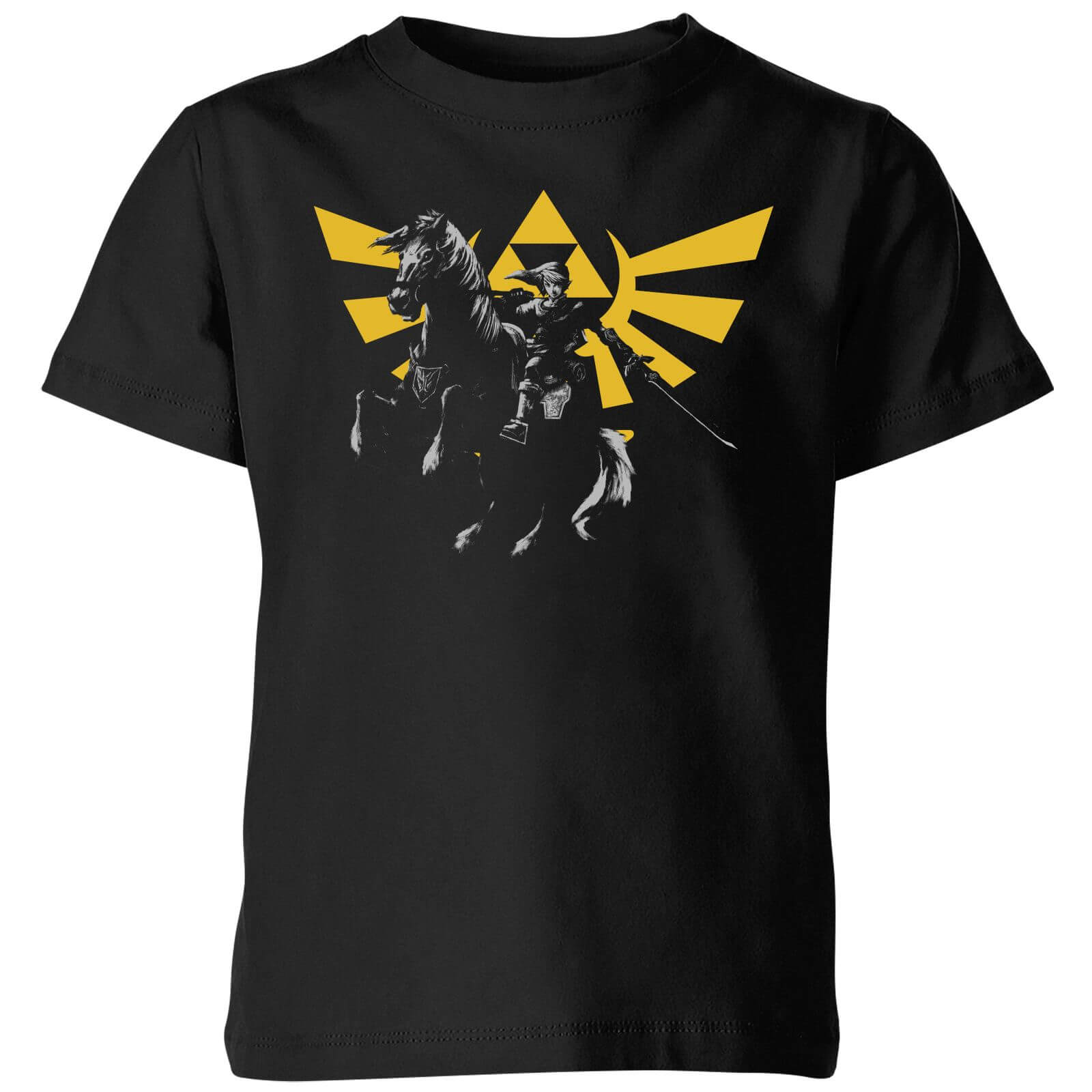 

T-Shirt Enfant Hyrule Link - The Legend Of Zelda Nintendo - Noir - 11-12 ans