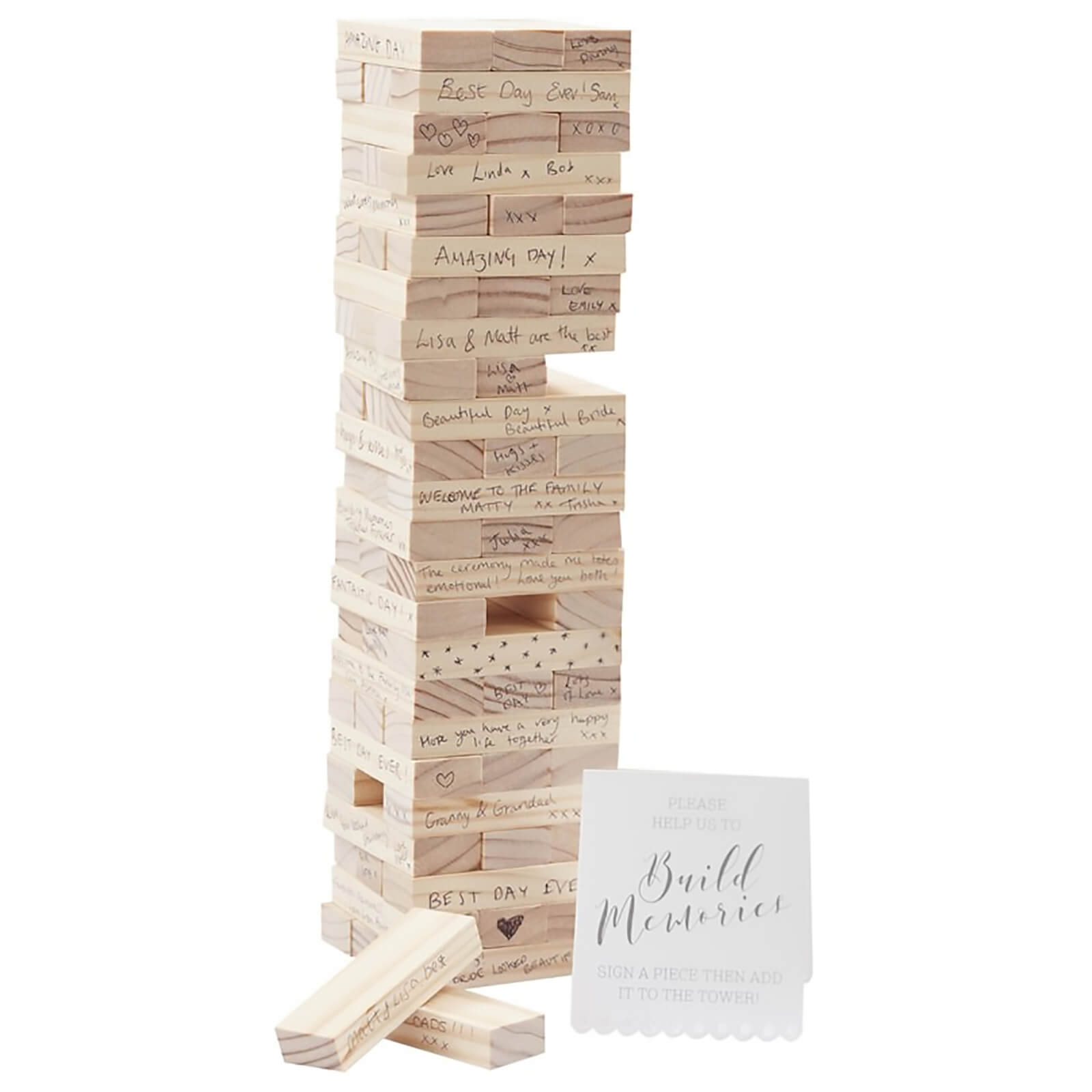 Ginger Ray Build a Memory Building Blocks Guest Book - Beautiful Botanics