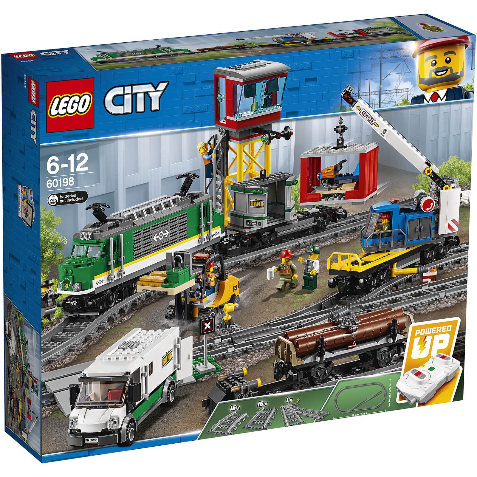 LEGO City: Cargo Train RC Battery Powered Set (60198)