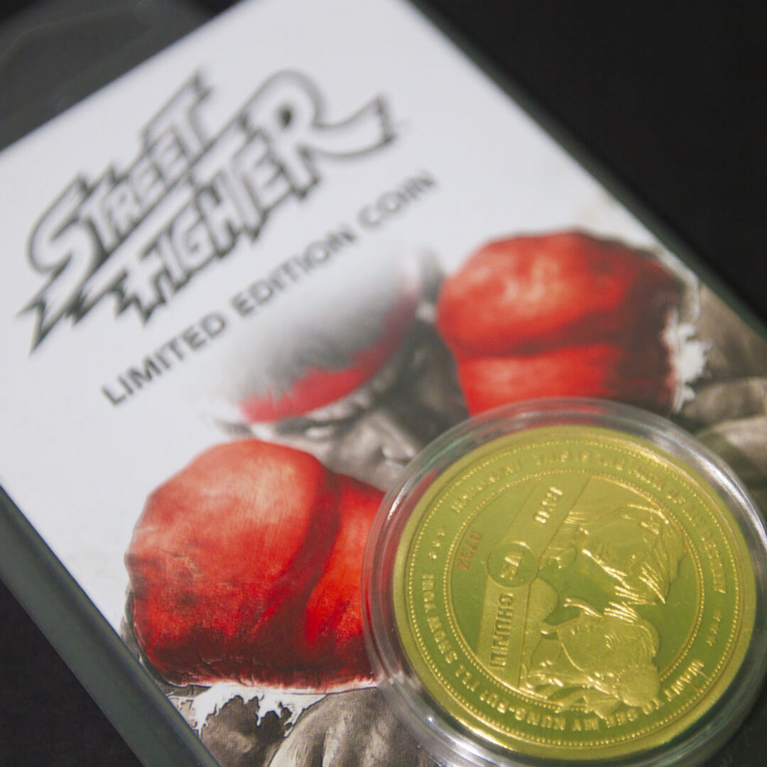 Pièce de Monnaie de Collection Street Fighter 30ème Anniversaire - Édition Limitée Or (1000 exemplaires)