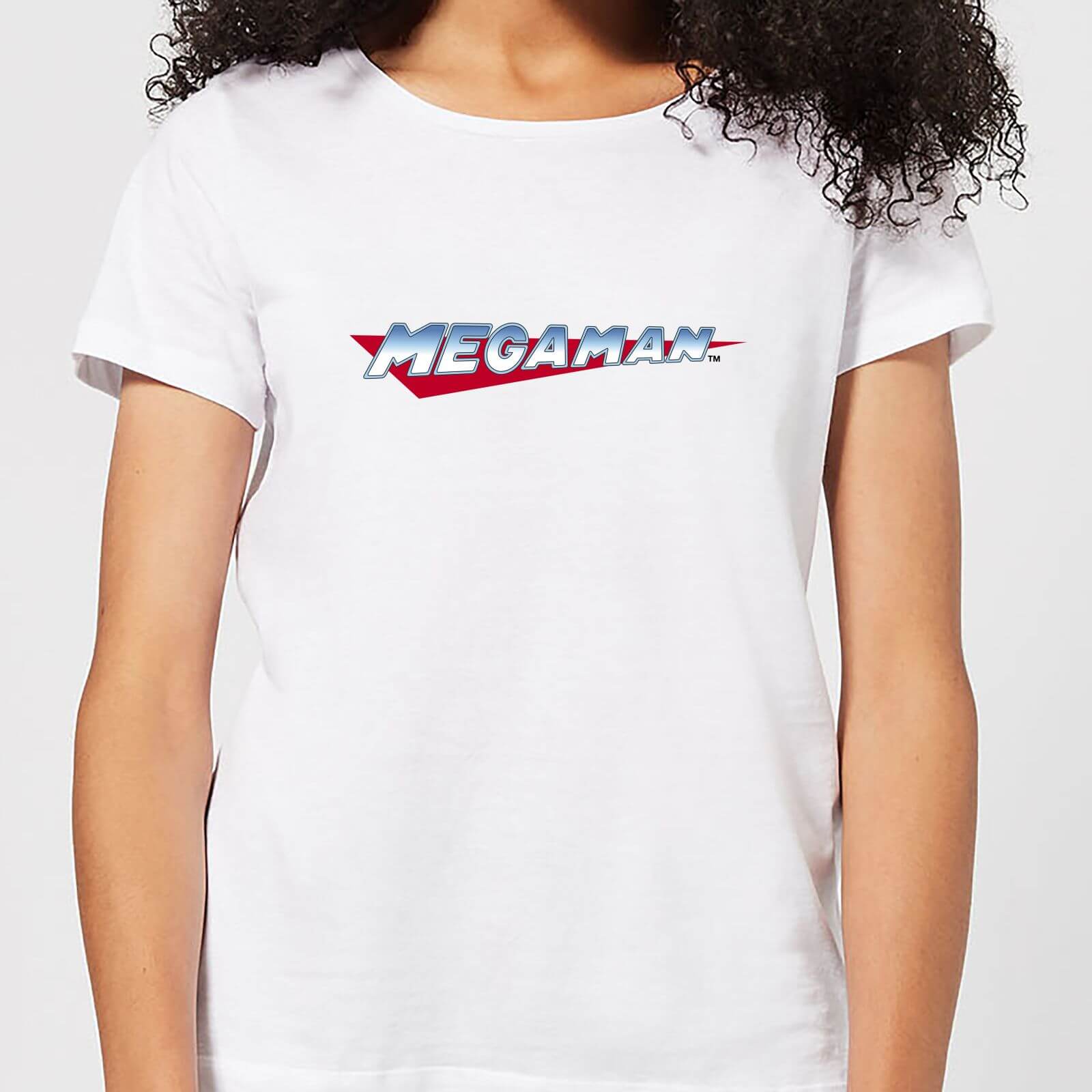 Mega Man Logo Women's T-Shirt - White - 3XL - White