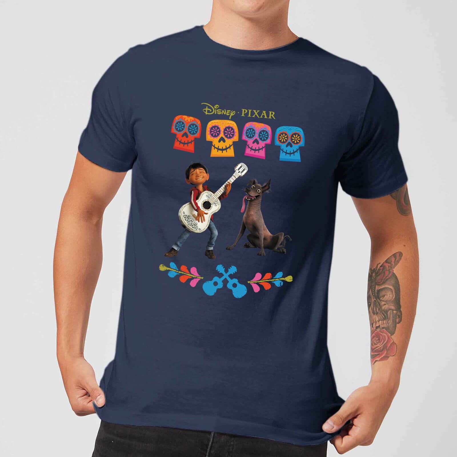 

T-Shirt Homme Miguel et Logo Coco - Bleu Marine - S